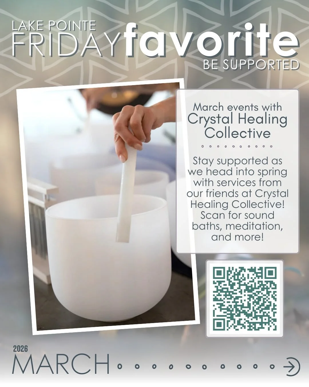 For the months of March and April, we&rsquo;re encouraging you to 𝙗𝙚 𝙨𝙪𝙥𝙥𝙤𝙧𝙩𝙚𝙙. You&rsquo;ve made it through the darkness of winter the world outside is beginning to thaw. As you greet spring prioritizing rejuvenating, supportive health an