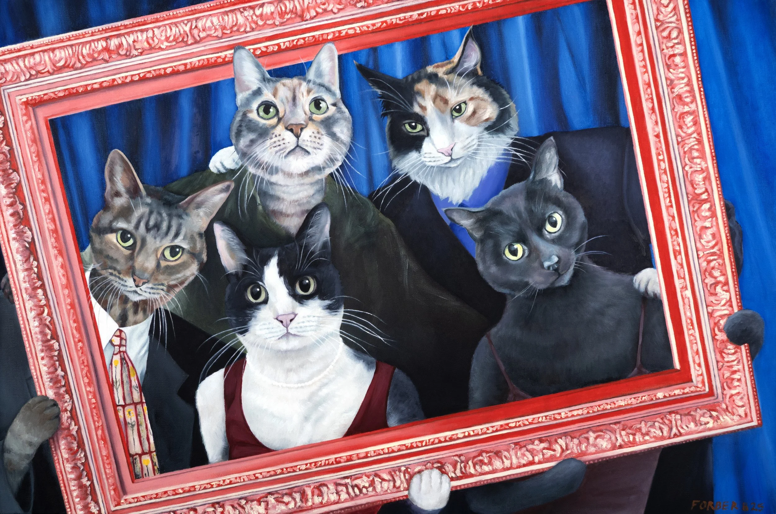 Friends, oil on canvas, 36x24 in. SOLD