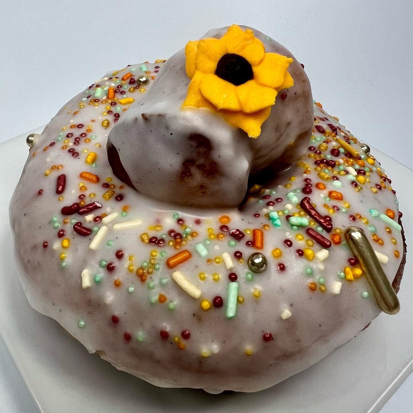 There&rsquo;s nothing to spice up a rainy Saturday like our new wildflower spice donut! 🌻
.
.
.
.
#thewestend #westasheville #ashevillenc #breakfast #brunch #lunch #pastries #coffee #latte #latteart #appalachai #asheville #sandwiches #freshbread #sp