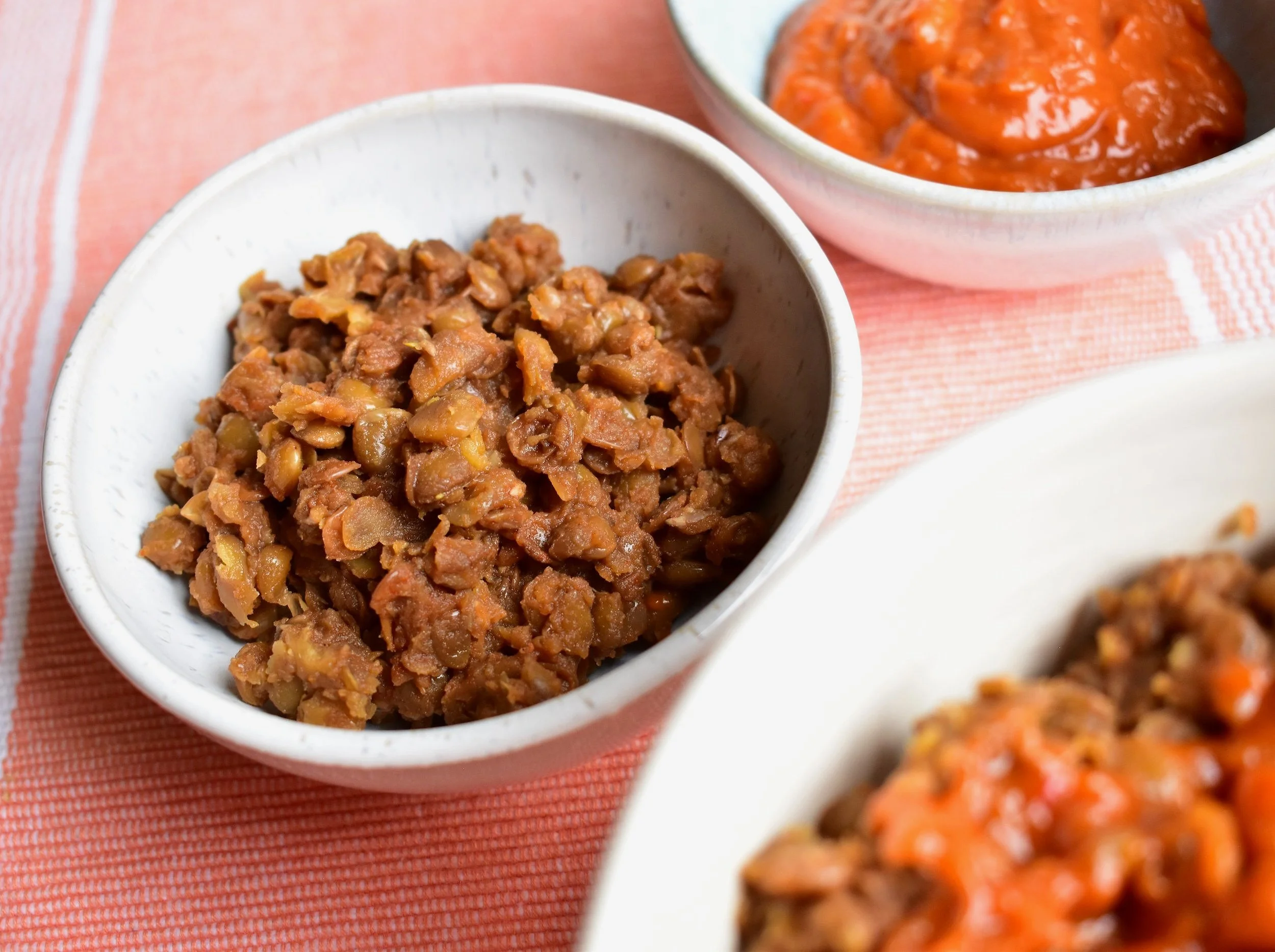 Oven-Baked Barbecue Lentils