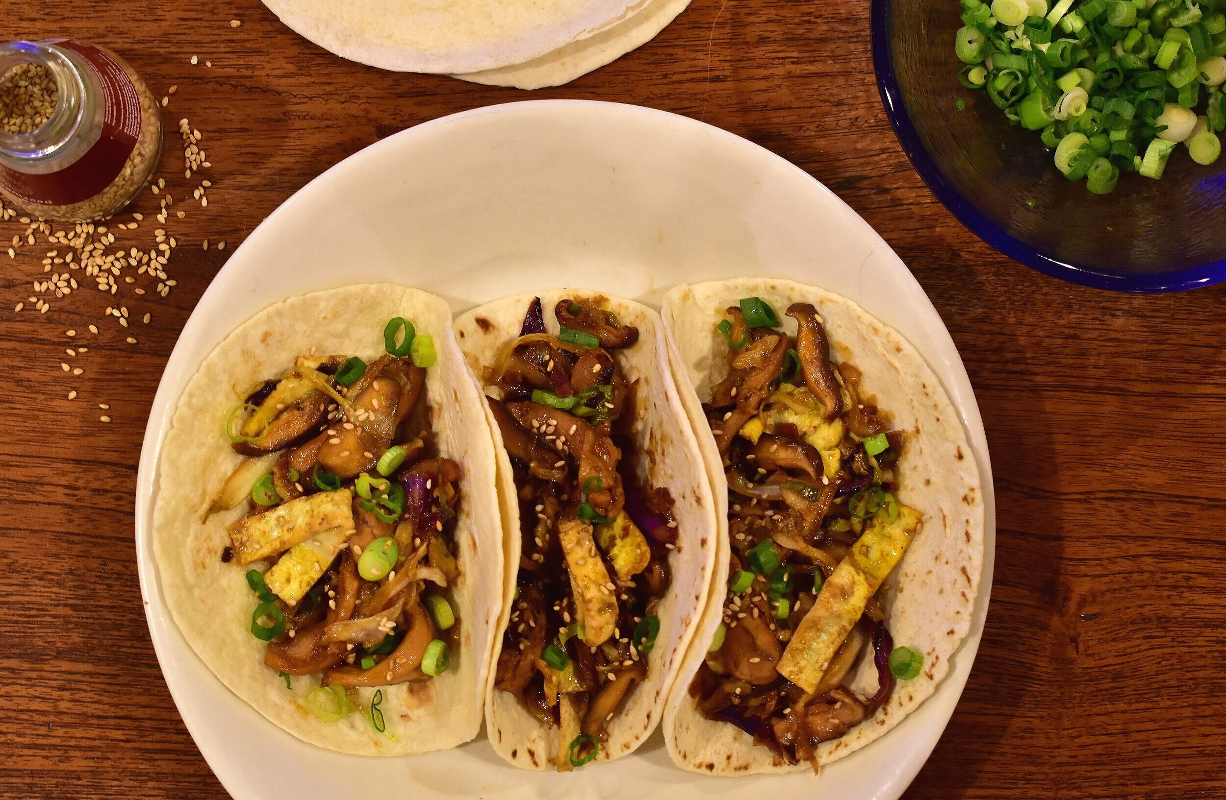 Easy Moo Shu Chicken Wraps