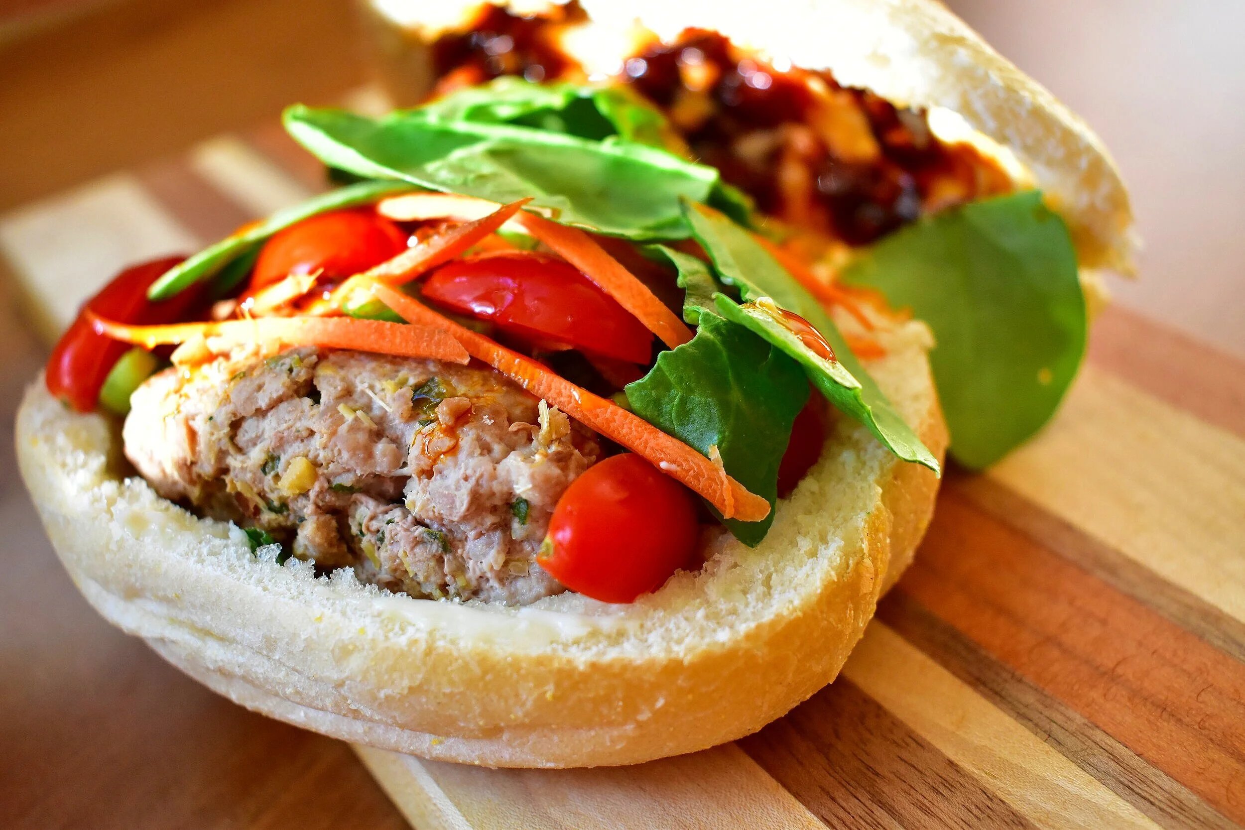 Laotian-Inspired Sausage Sandwich (Sai Gog Khao Jee)