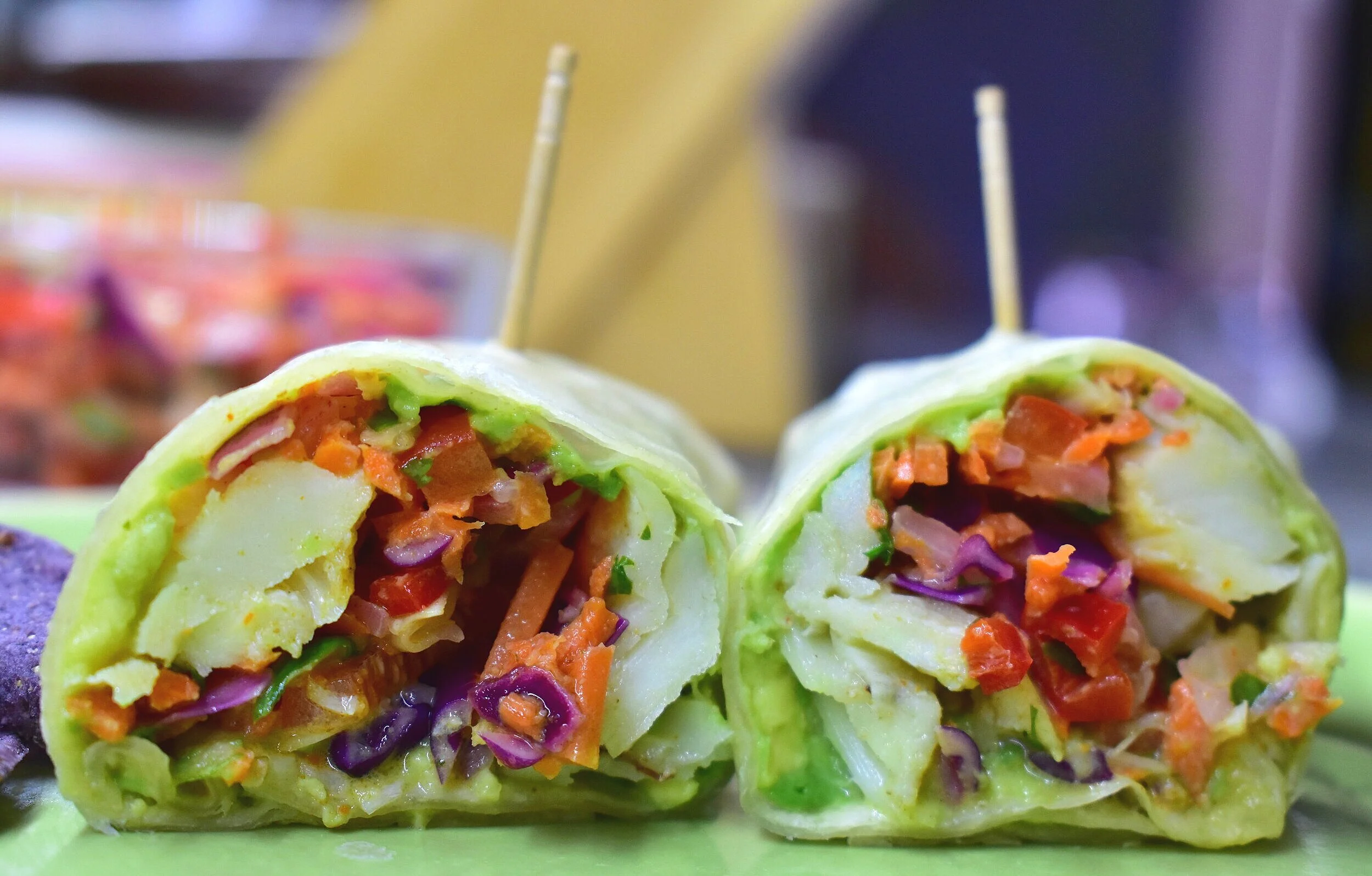 Fish Wraps with Chili-Lime Slaw