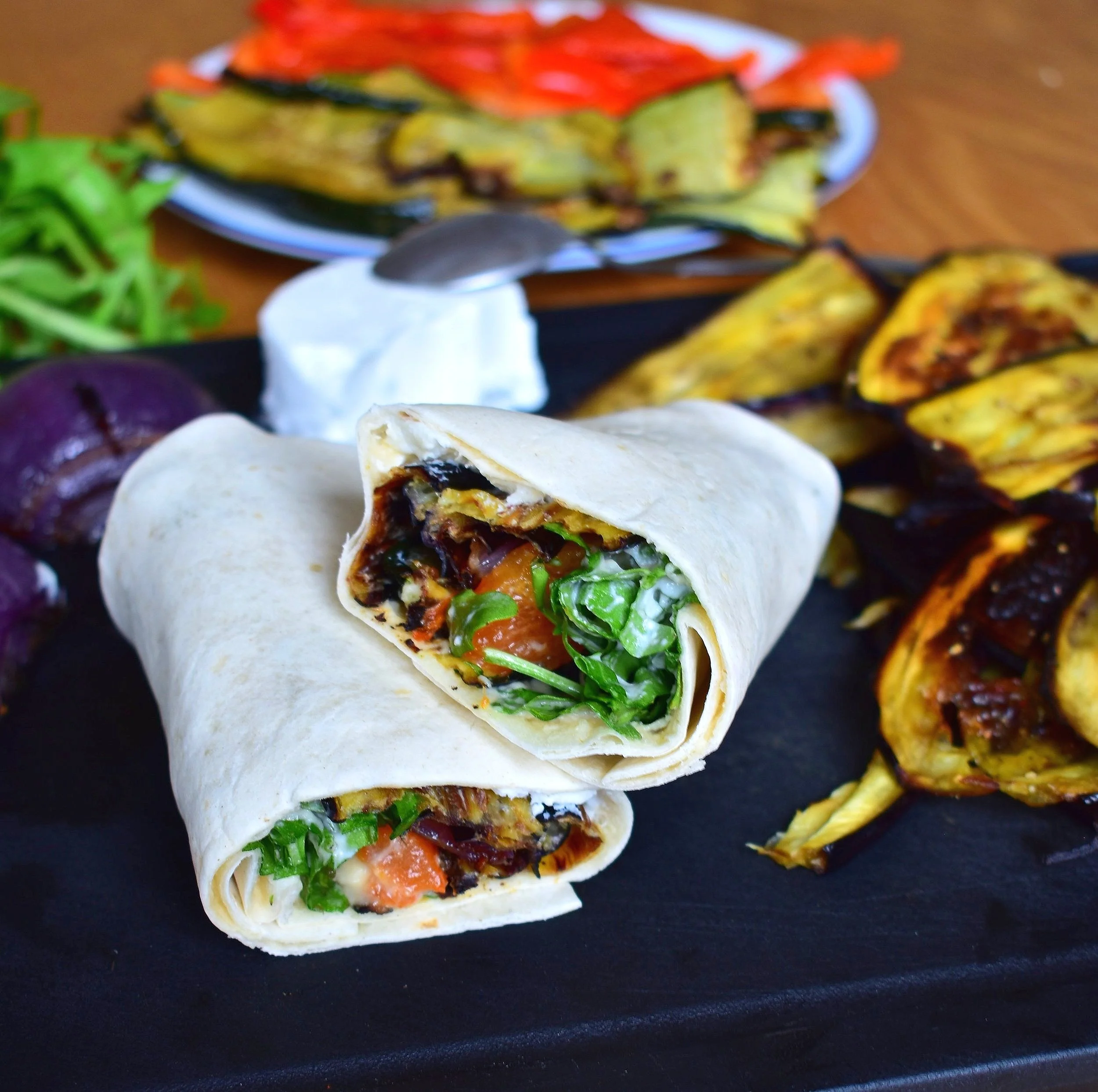 Roasted Veggie Wrap — Simon Says Cook
