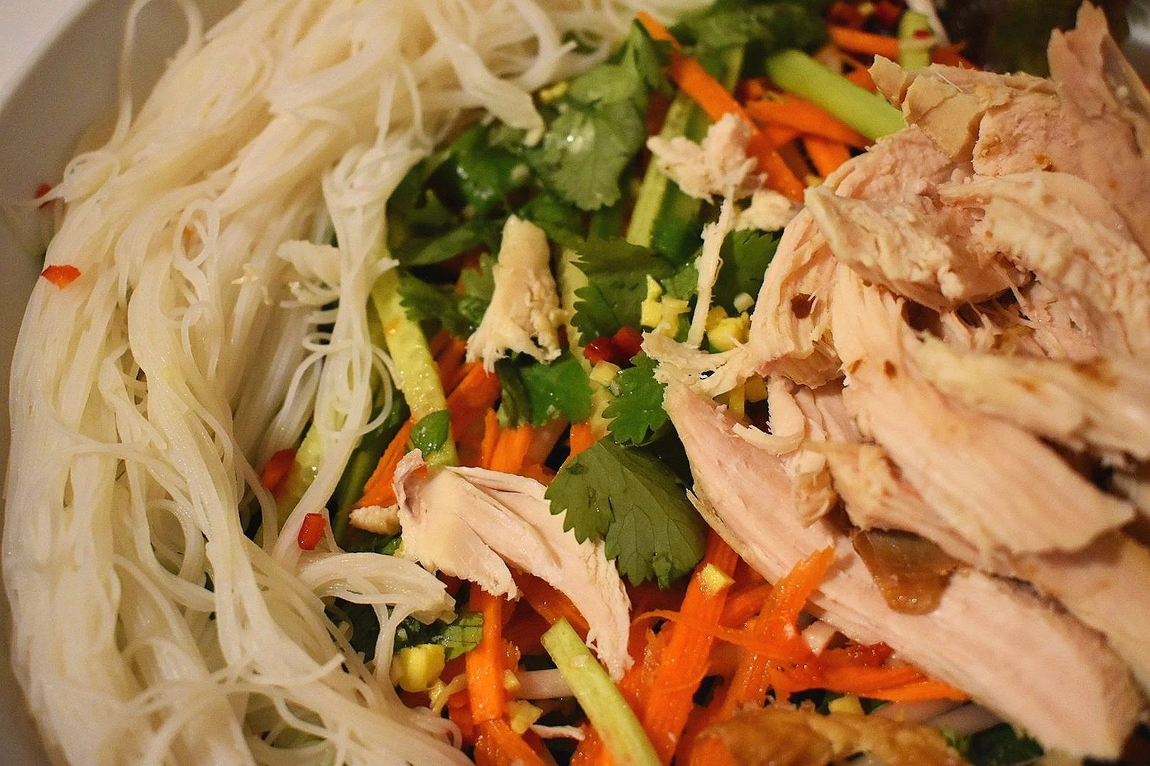 Nuoc Cham Chicken Salad with Noodles