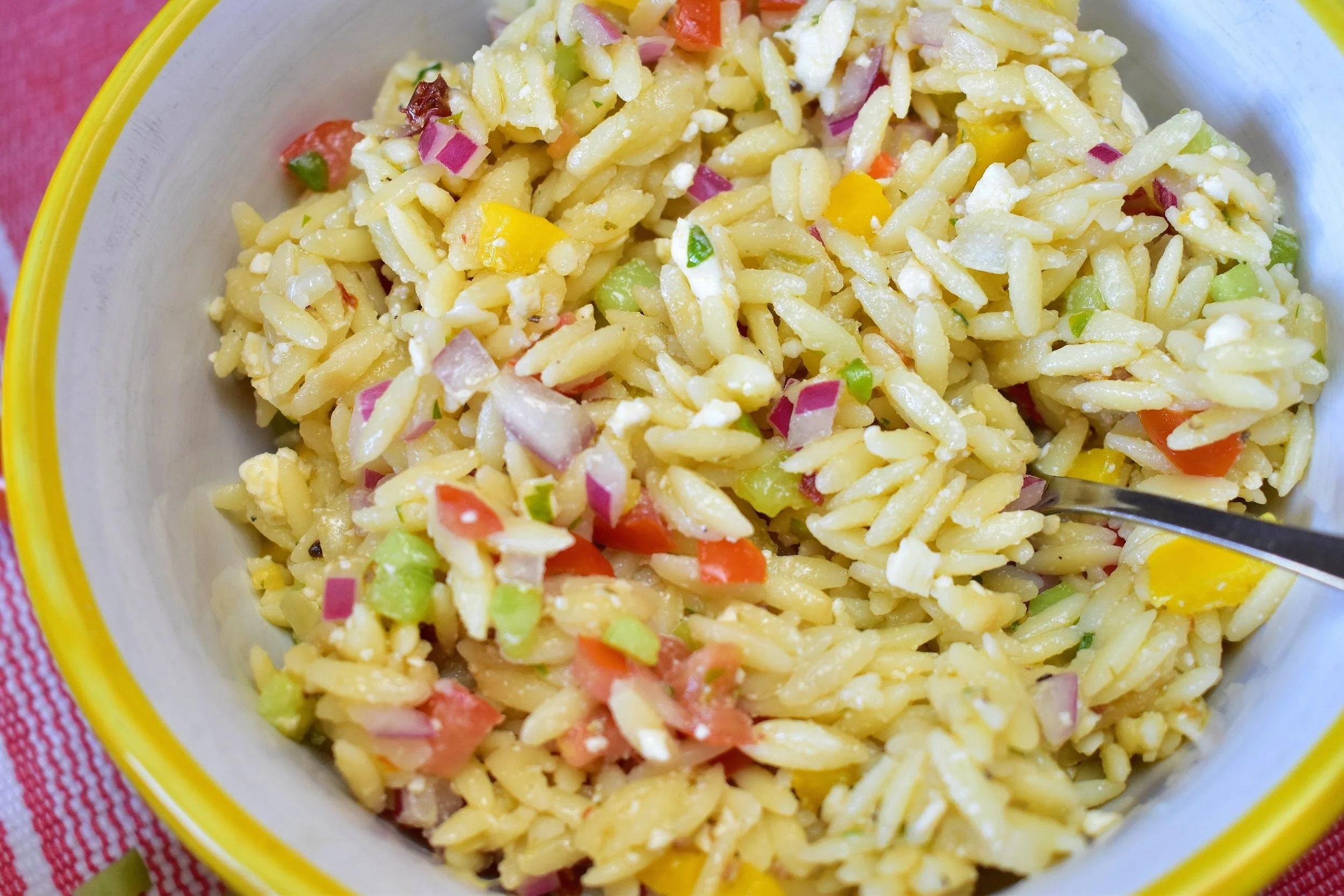 Vibrant Mediterranean Orzo Summer Salad