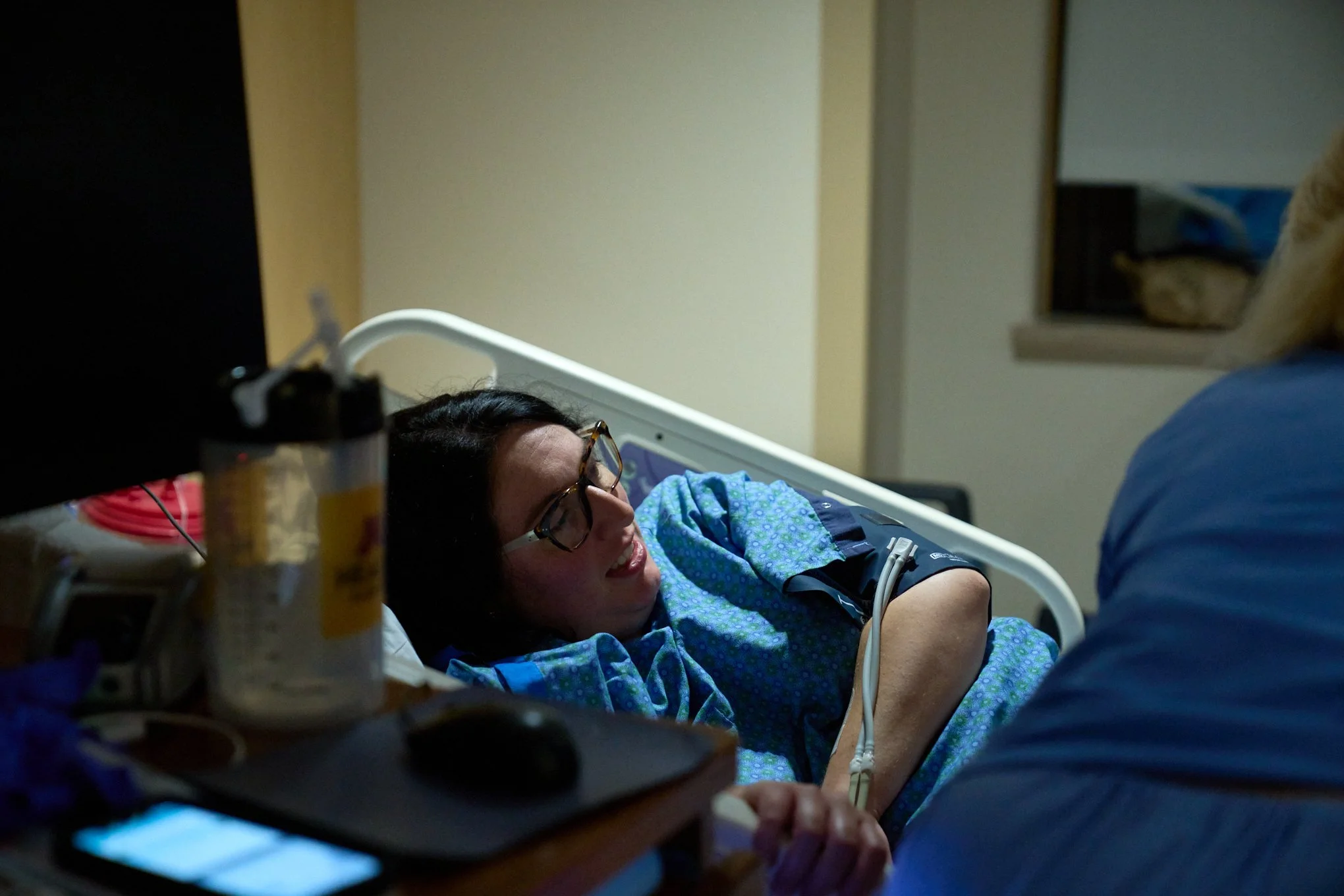 Contractions are getting harder and more painful.