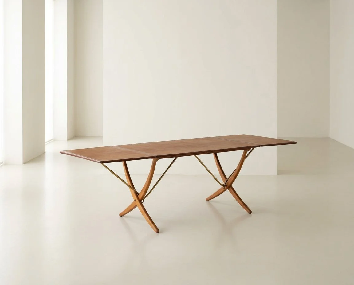 Table de salle à manger en chêne modèle AT-304 de Hans Wegner pour Andreas Tuck, Danemark.