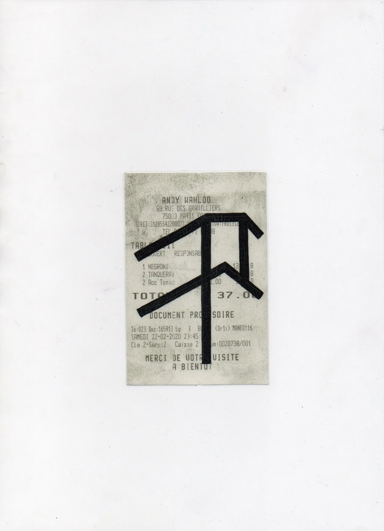 Ticket GRANDE SURFACE. Ivan Le Pays. 37,00 €