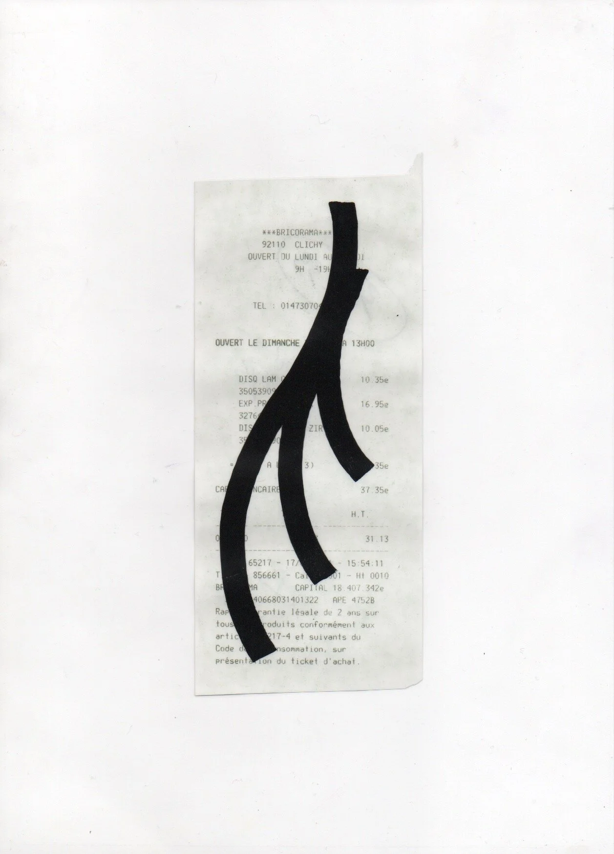 Ticket GRANDE SURFACE. Ivan Le Pays. 37,35 €