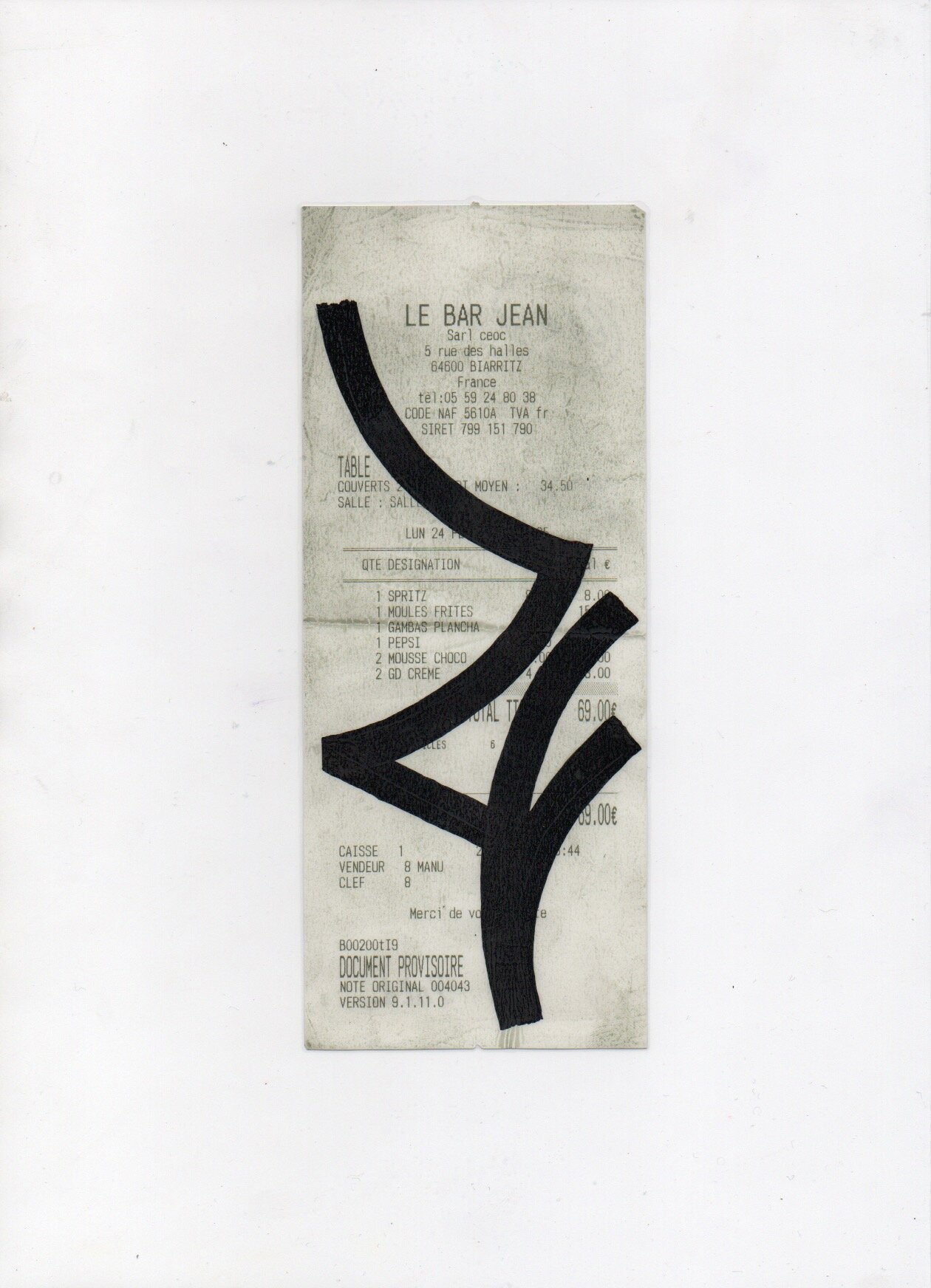 Ticket GRANDE SURFACE. Ivan Le Pays. 69,00 €