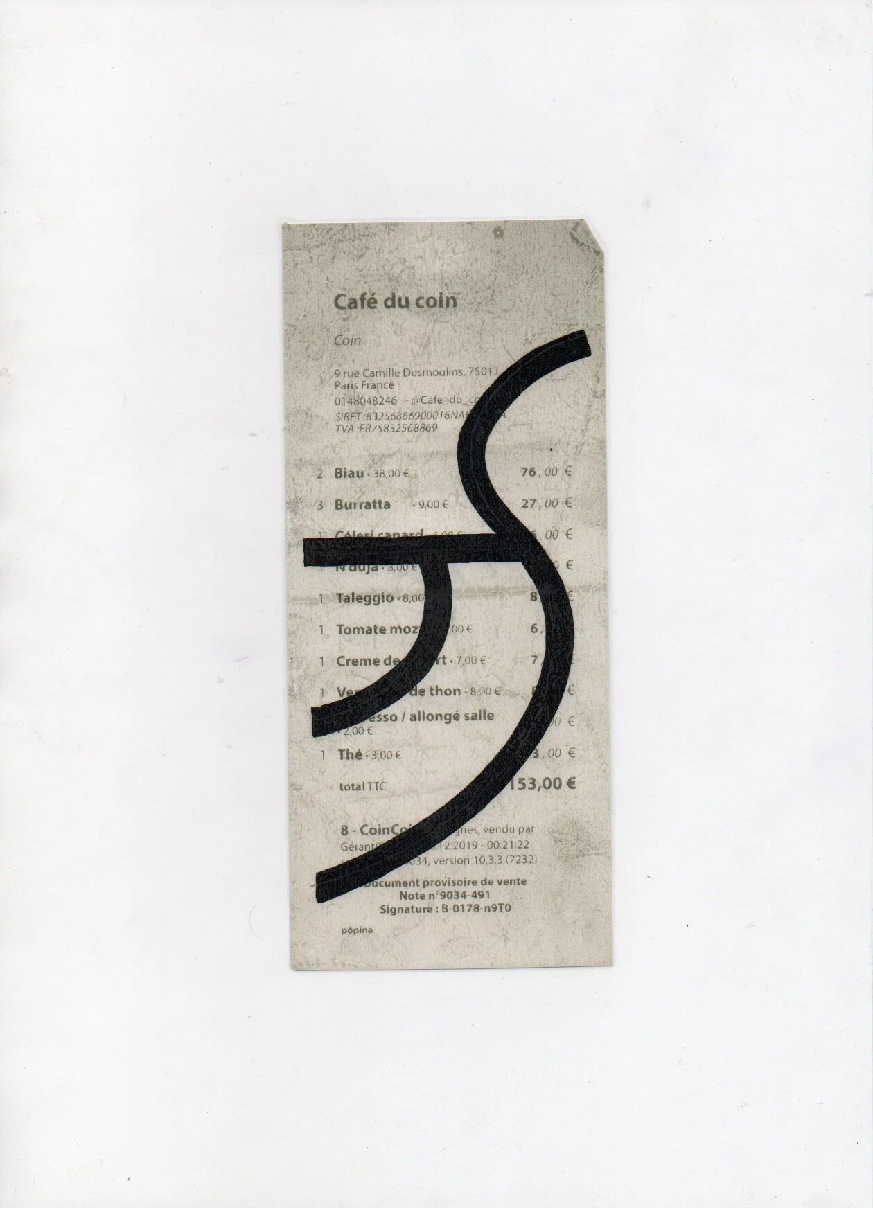 Ticket GRANDE SURFACE. Ivan Le Pays. 153,00 €