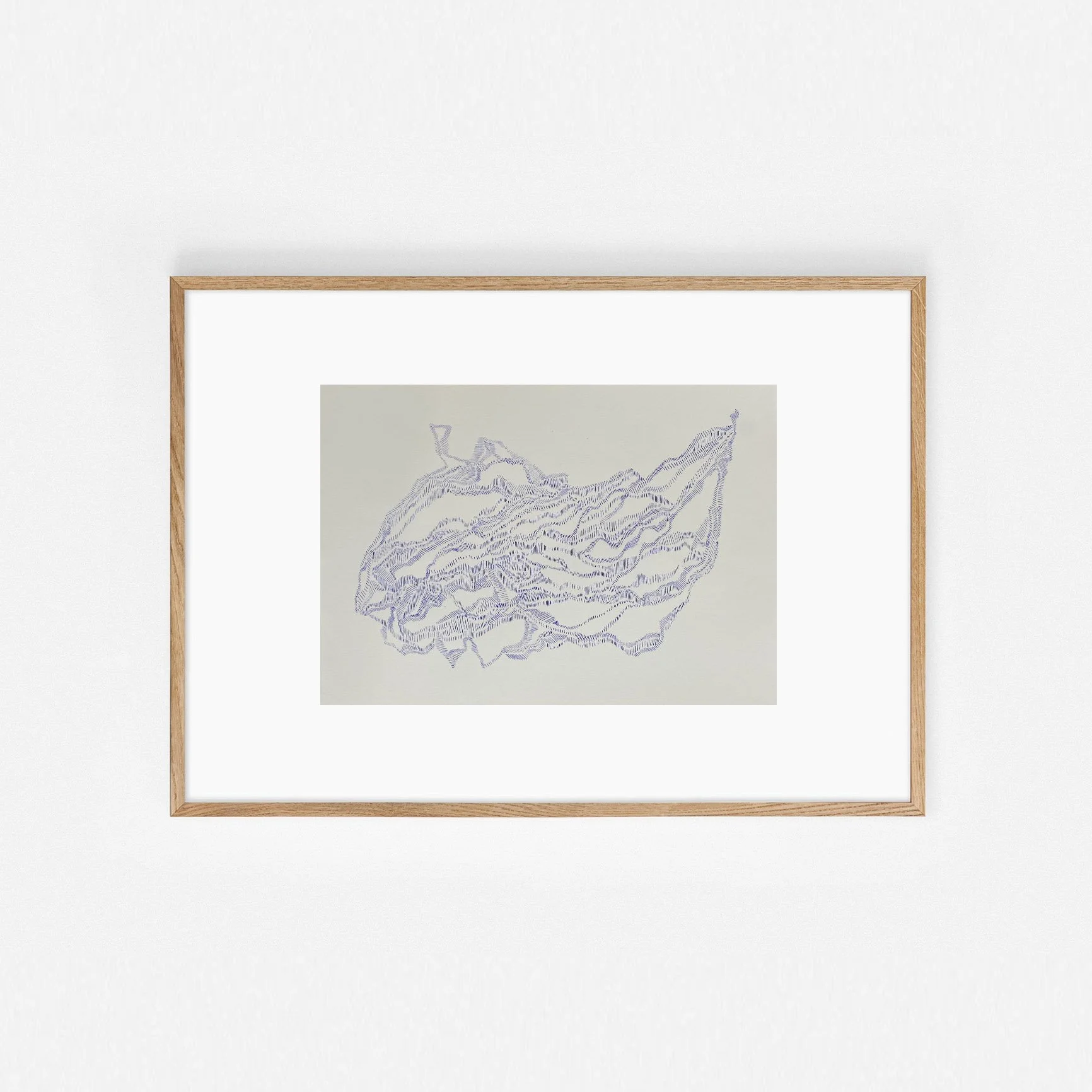 Dessin A4 réalisé et signé par l'artiste italienne Maria Chiara Re. 2022.