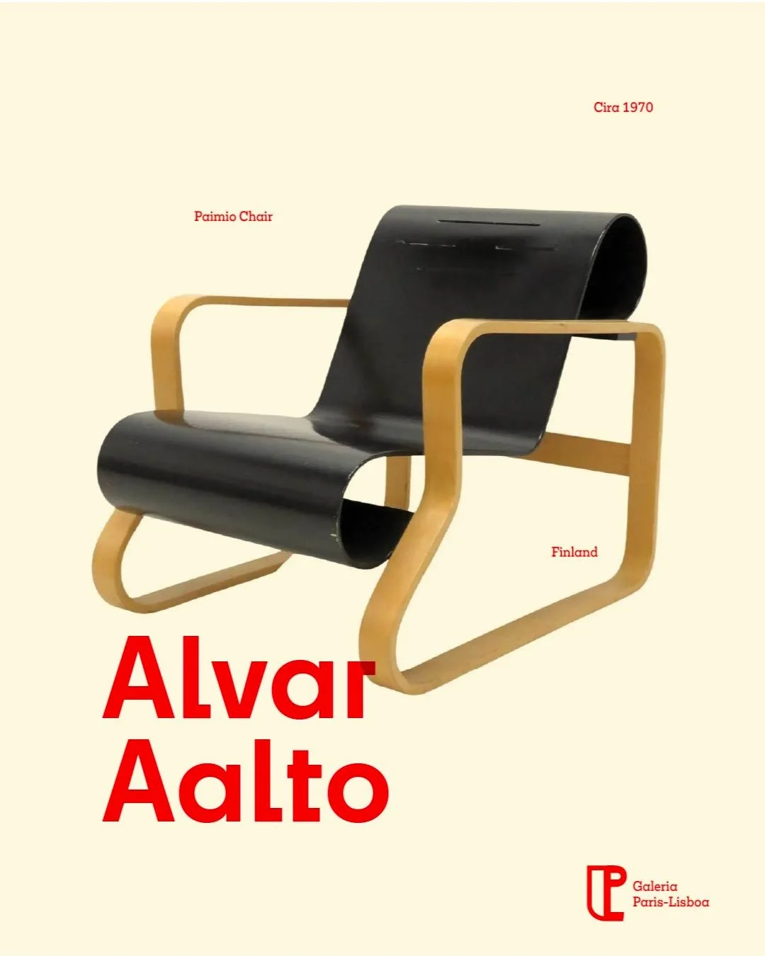 An iconic Paimio Chair 41 by Alvar Aalto.
Designed in the 1930s, this masterpiece of bent birch plywood perfectly embodies the harmony between form and function.

Sculptural yet light, its flowing lines create a timeless silhouette that still feels i