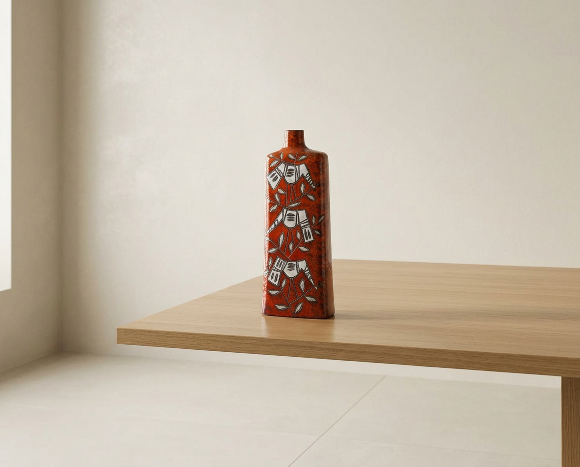 Vase en céramique émaillée par Marcello Fantoni.
