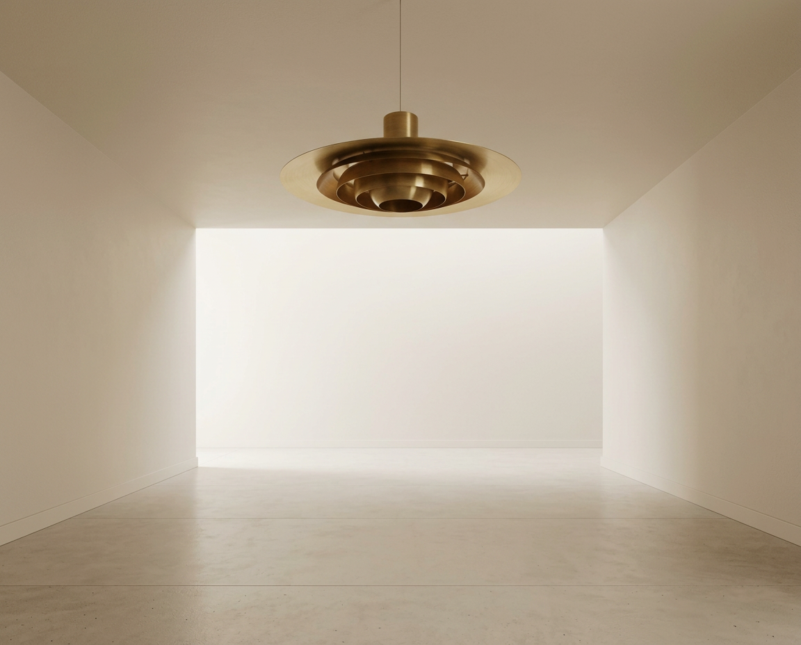 Plafonnier Scandinave en Aluminium - Design par Preben Fabricius & Jørgen Kastholm pour Nordisk Solar (1964). (Devis de transport sur demande.) À récupérer gratuitement en galerie à Lisbonne.