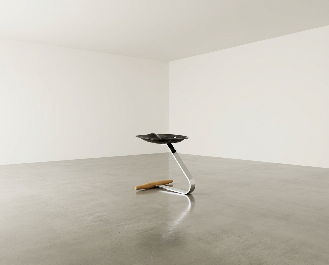 Tabouret Mezzadro par Zanotta : Une icône du design industriel. Devis de transport sur demande.) À récupérer gratuitement en galerie à Lisbonne.