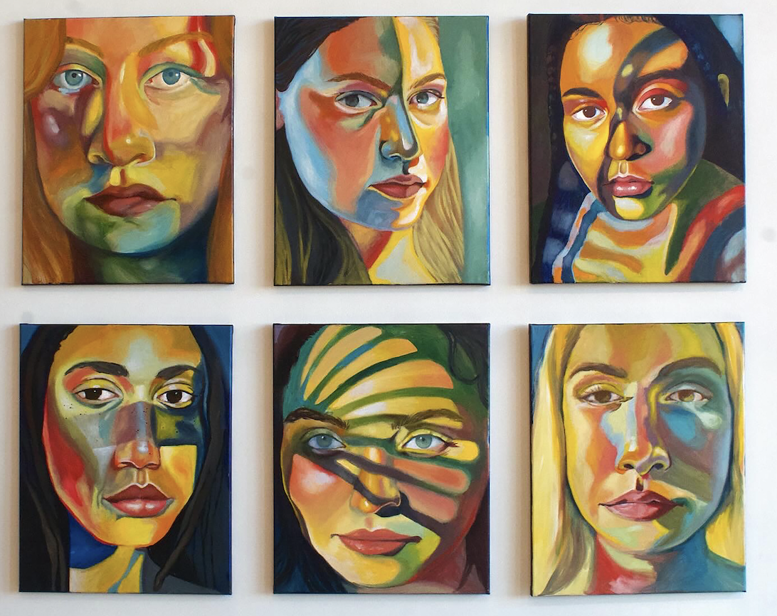 Muses, acrylic on canvas, 40 x 48 in, 2025