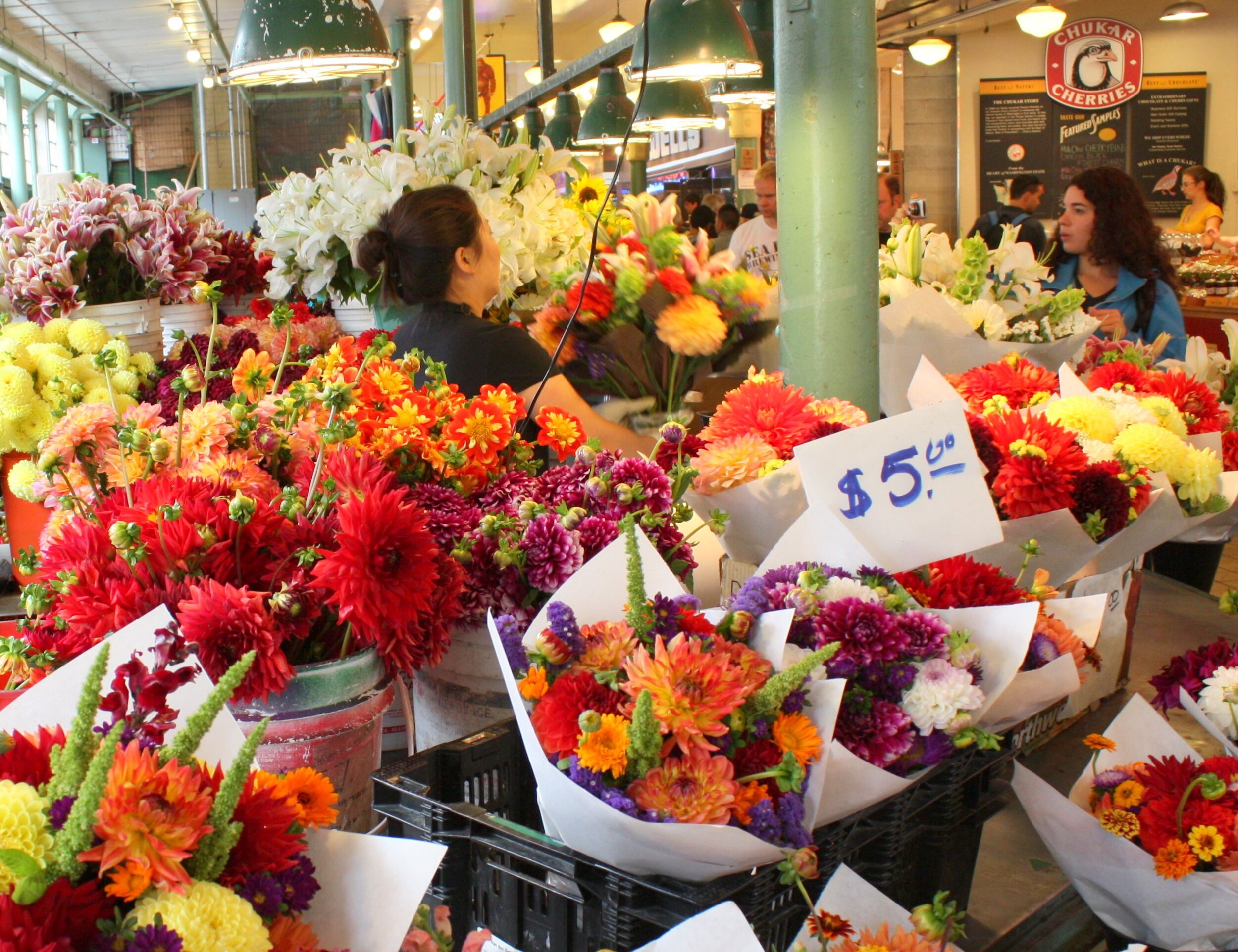 Pike Place Market flowers