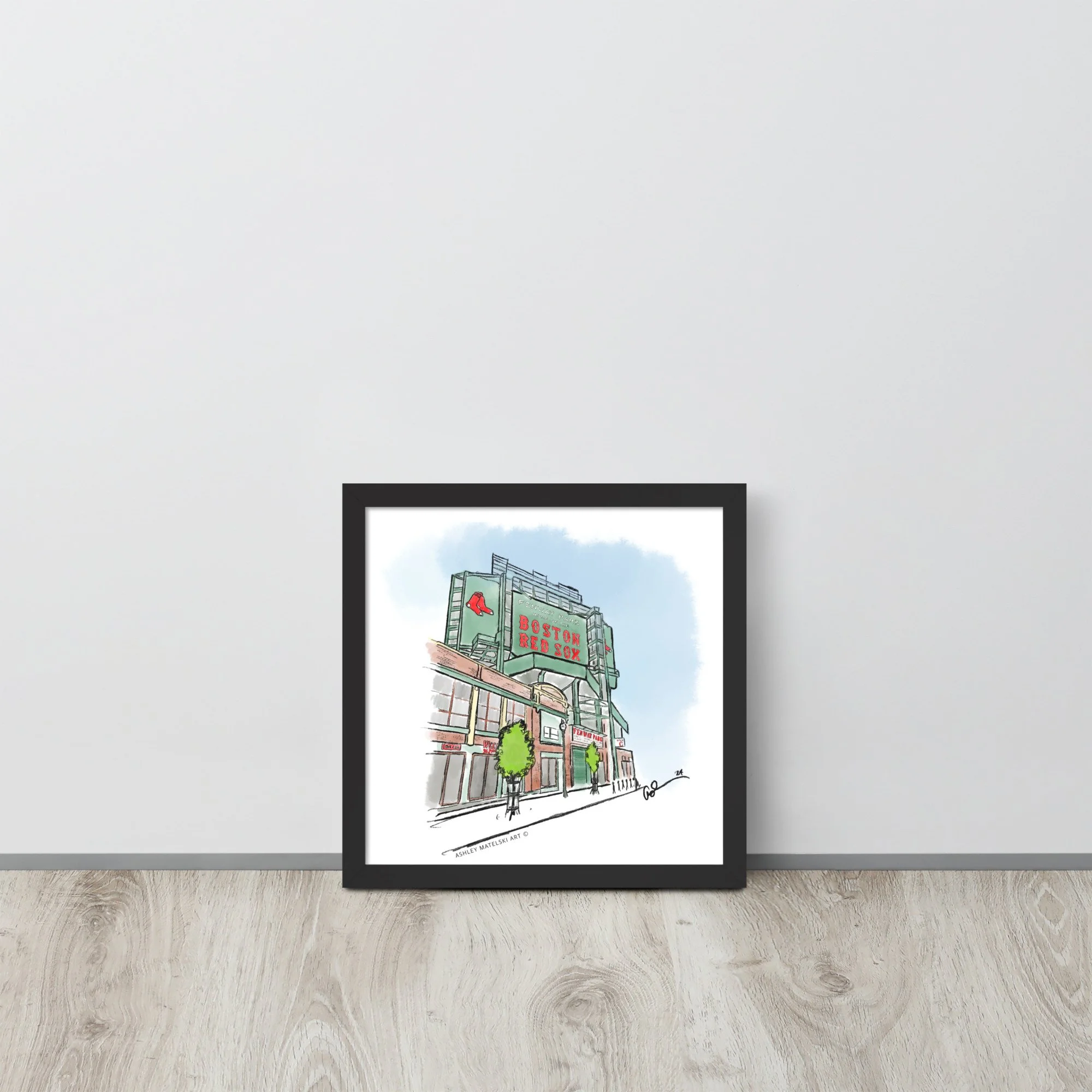 Fenway Park Framed 12x12 Print | Ashley Matelski Art