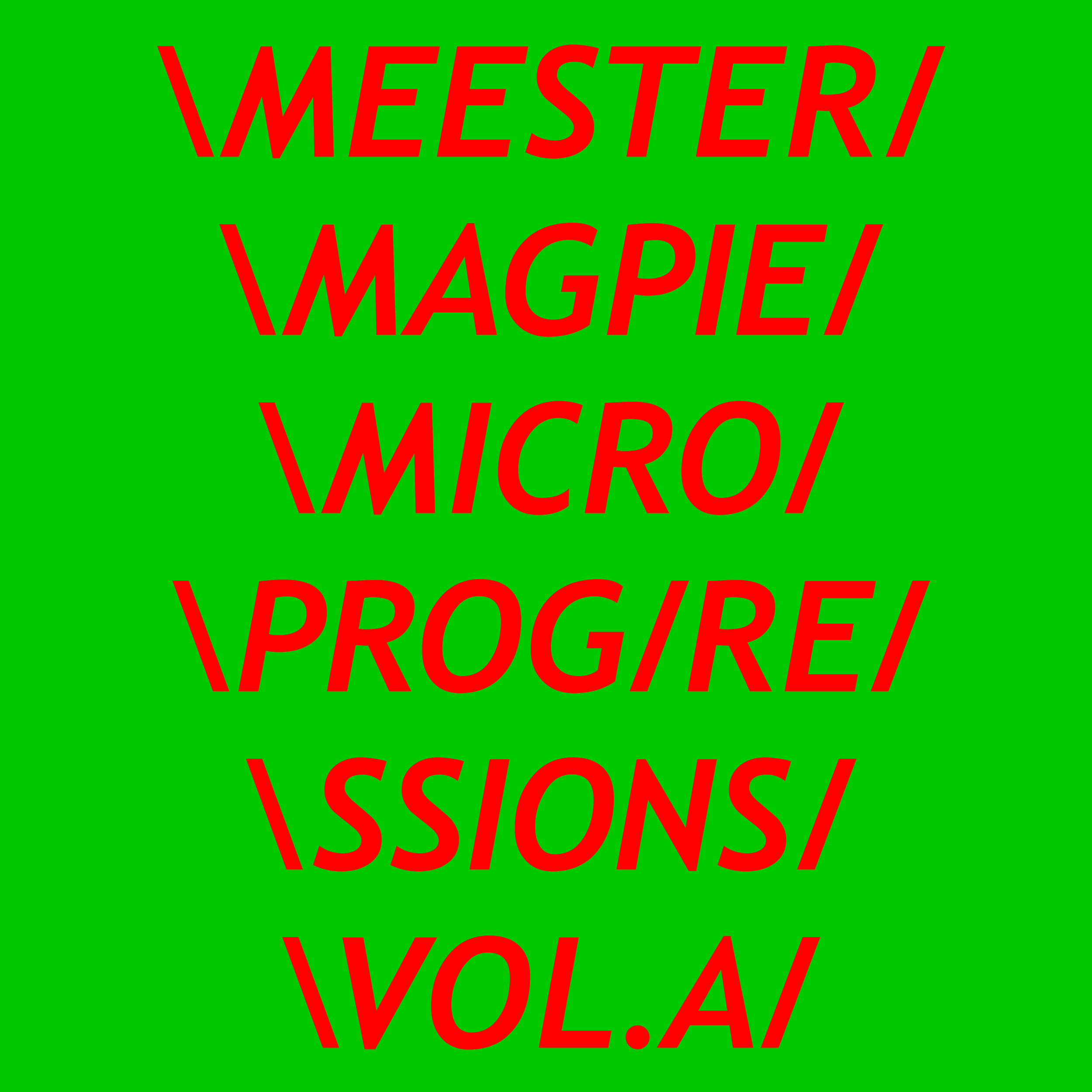 Meester Magpie - Microprogressions Vol.A