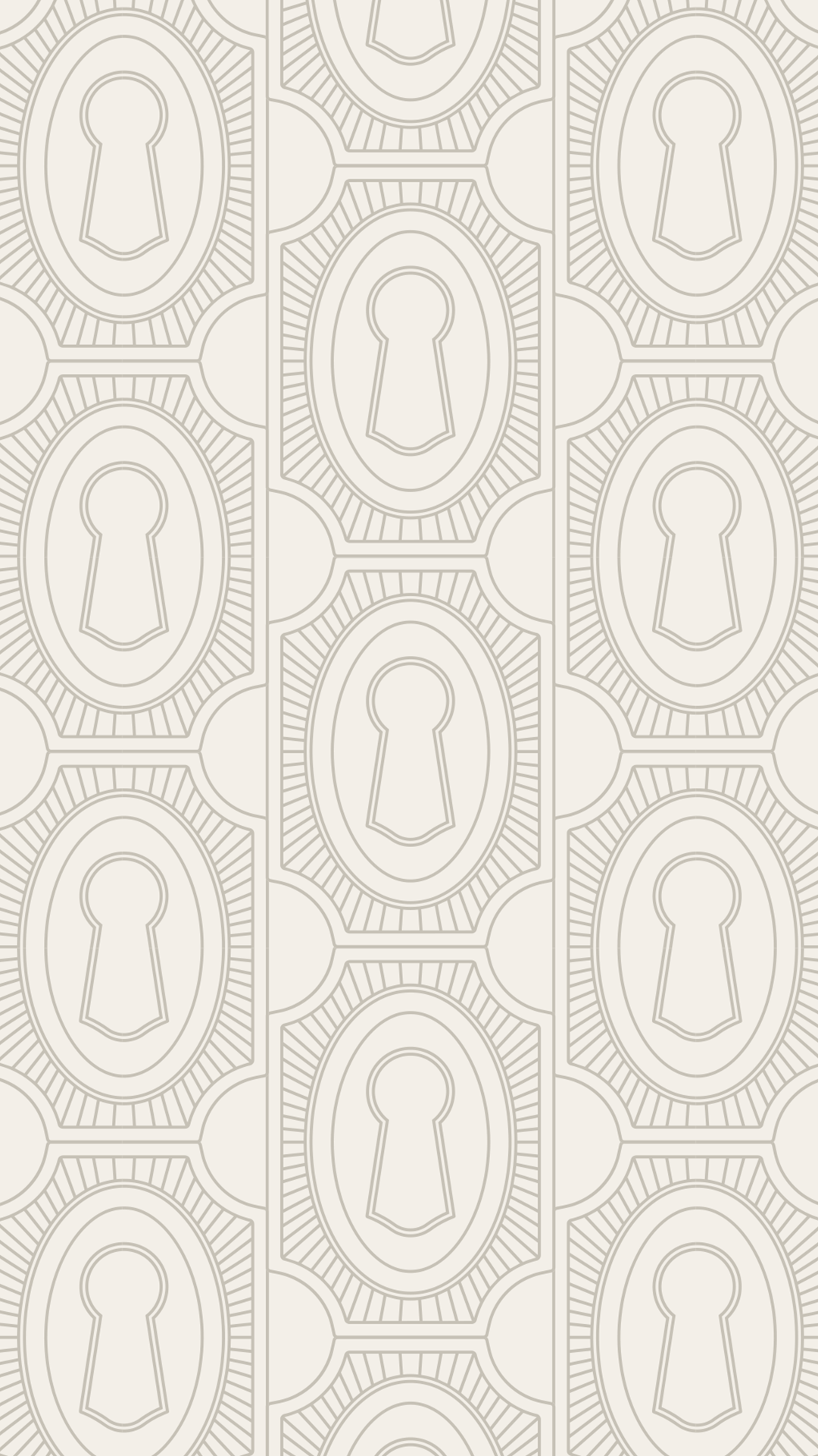 Cream keyhole seamless pattern, The Archive Creative Agency branded surface design