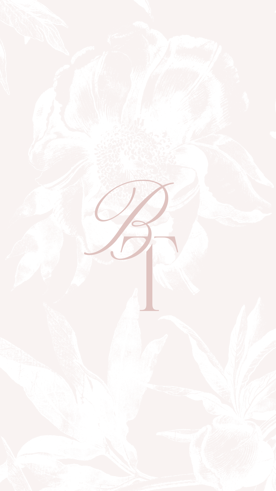 The Beauty Tribe About page design featuring founders in a peony frame, custom Showit website for a luxury bridal beauty brand