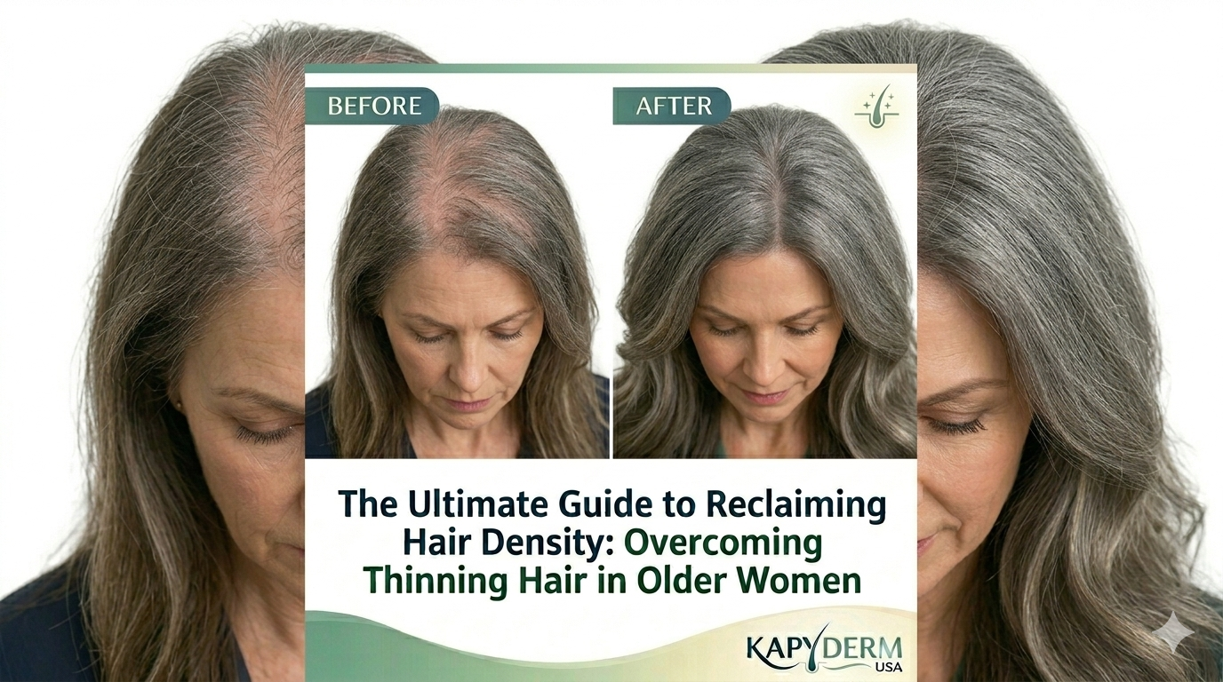 ​The Ultimate Guide to Reclaiming Hair Density: Overcoming Thinning Hair in Older Women