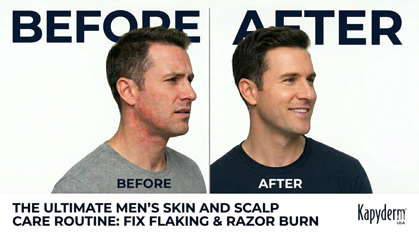 The Ultimate Men's Skin and Scalp Care Routine: Fix Flaking &amp; Razor Burn