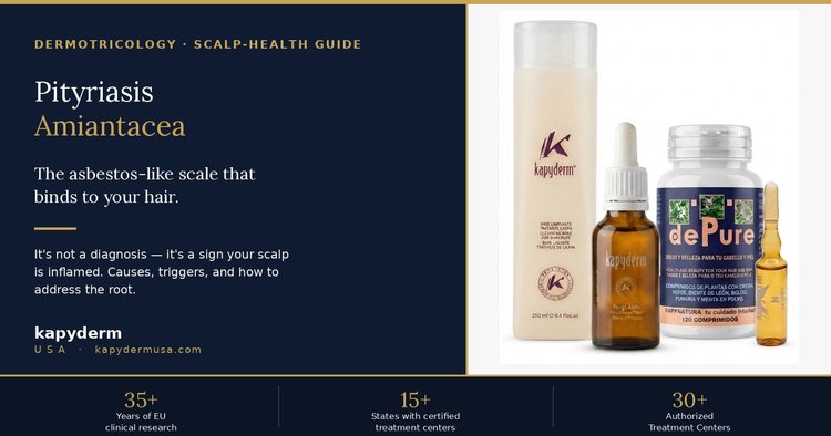Pityriasis amiantacea asbestos scalp condition clinical guide