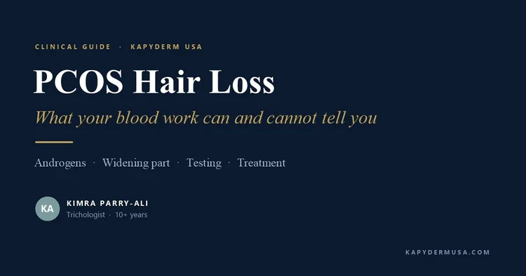 PCOS hair loss and blood work, clinical guide