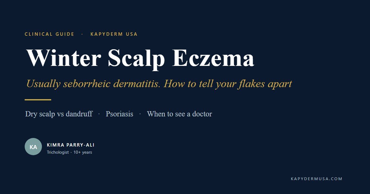 Winter Scalp Eczema Is Usually Seborrheic Dermatitis: How to Tell Your Flakes Apart