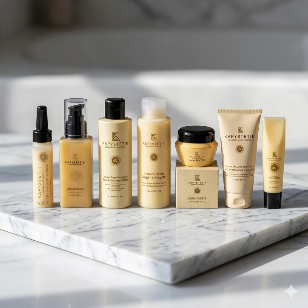 Kapystetik plant-based anti-aging skincare clinical product lineup