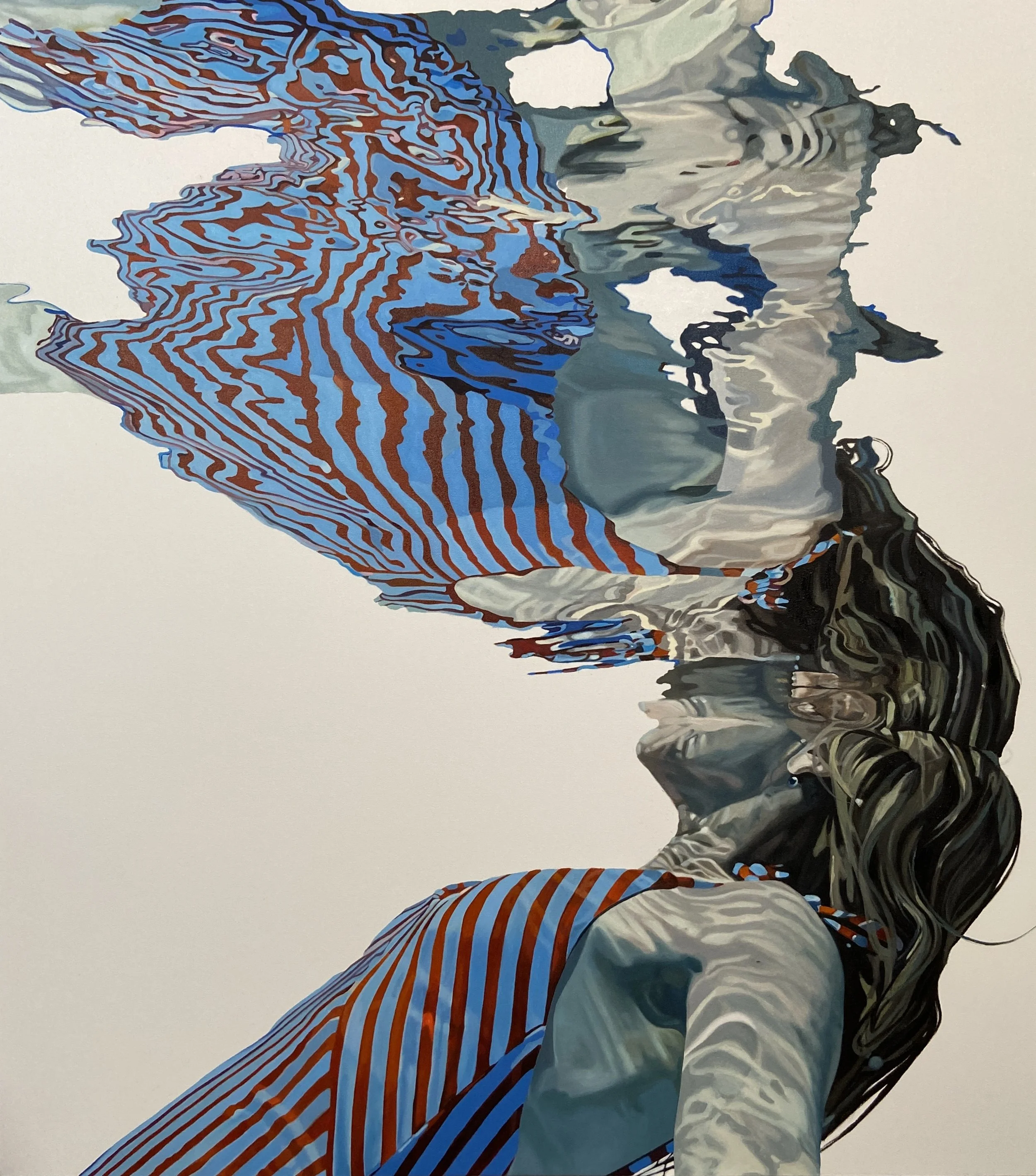 Shifting Boundaries (right), 54" x 48" oil on canvas $10,800 SOLD