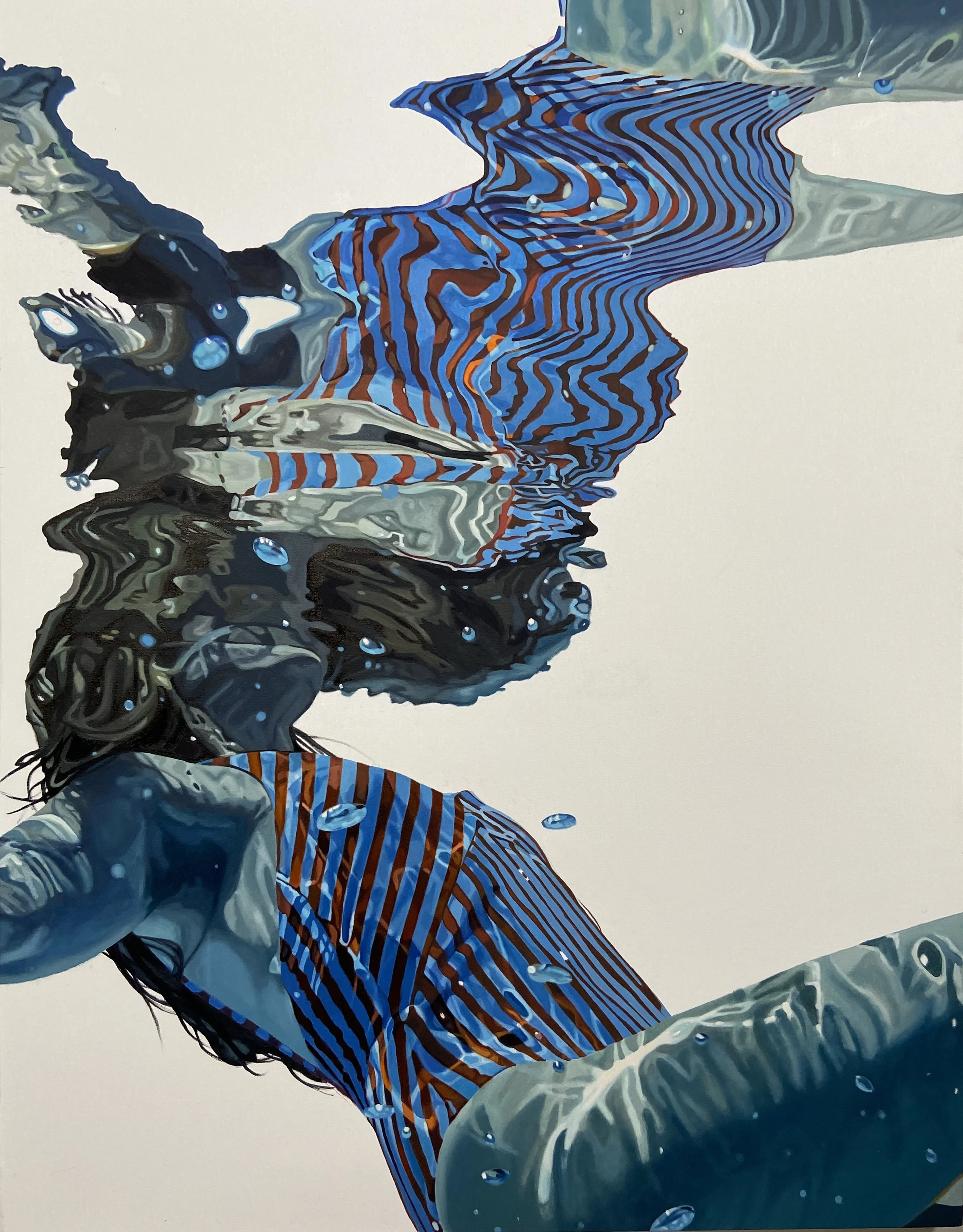 Surface Break, 54" x 42" oil on canvas $8800 Available