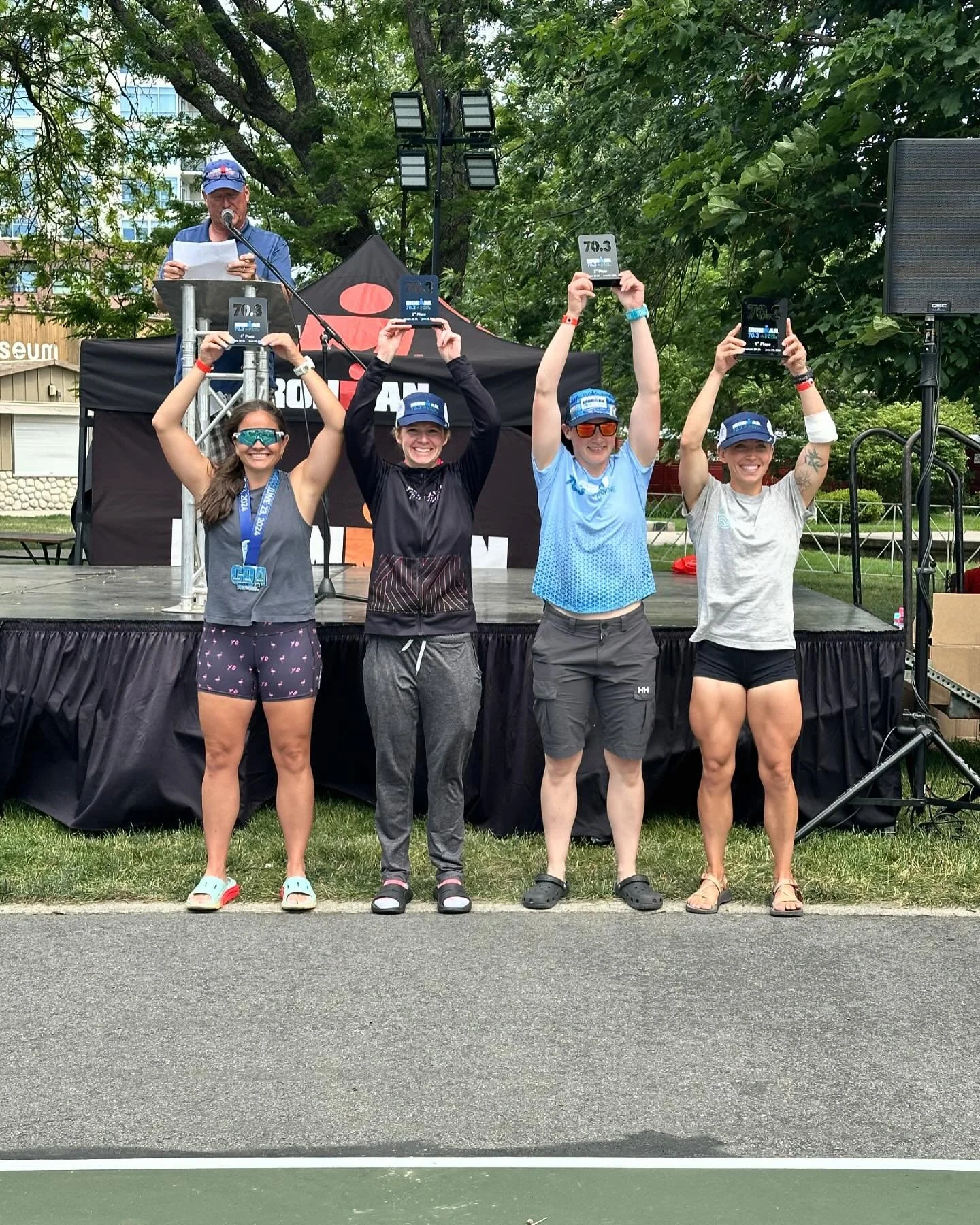 @ironmantri CDA 70.3 is a wrap for @nat_mark6 !!!! 3rd place age group placement secured a slot to the Ironman 70.3 World Champs in New Zealand in December! Big year ahead&hellip;.enjoy some rest. 

I had THE BEST weekend catching up with the incredi