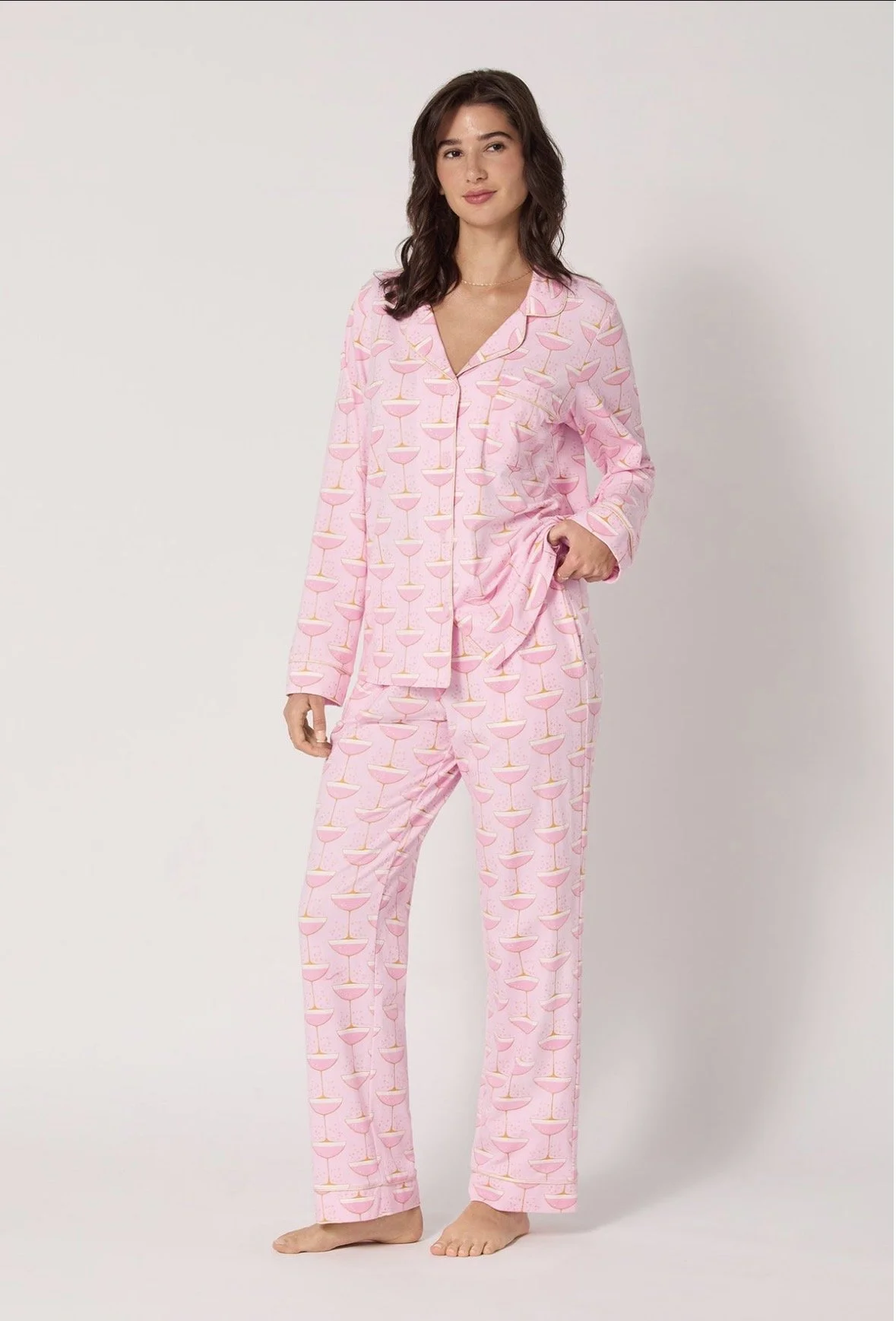 Coupe Cocktail Print Pajamas