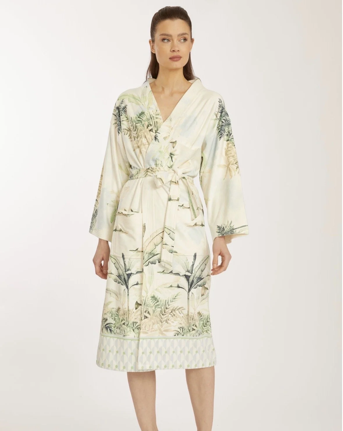 Ultra Soft Print Wrap Robe