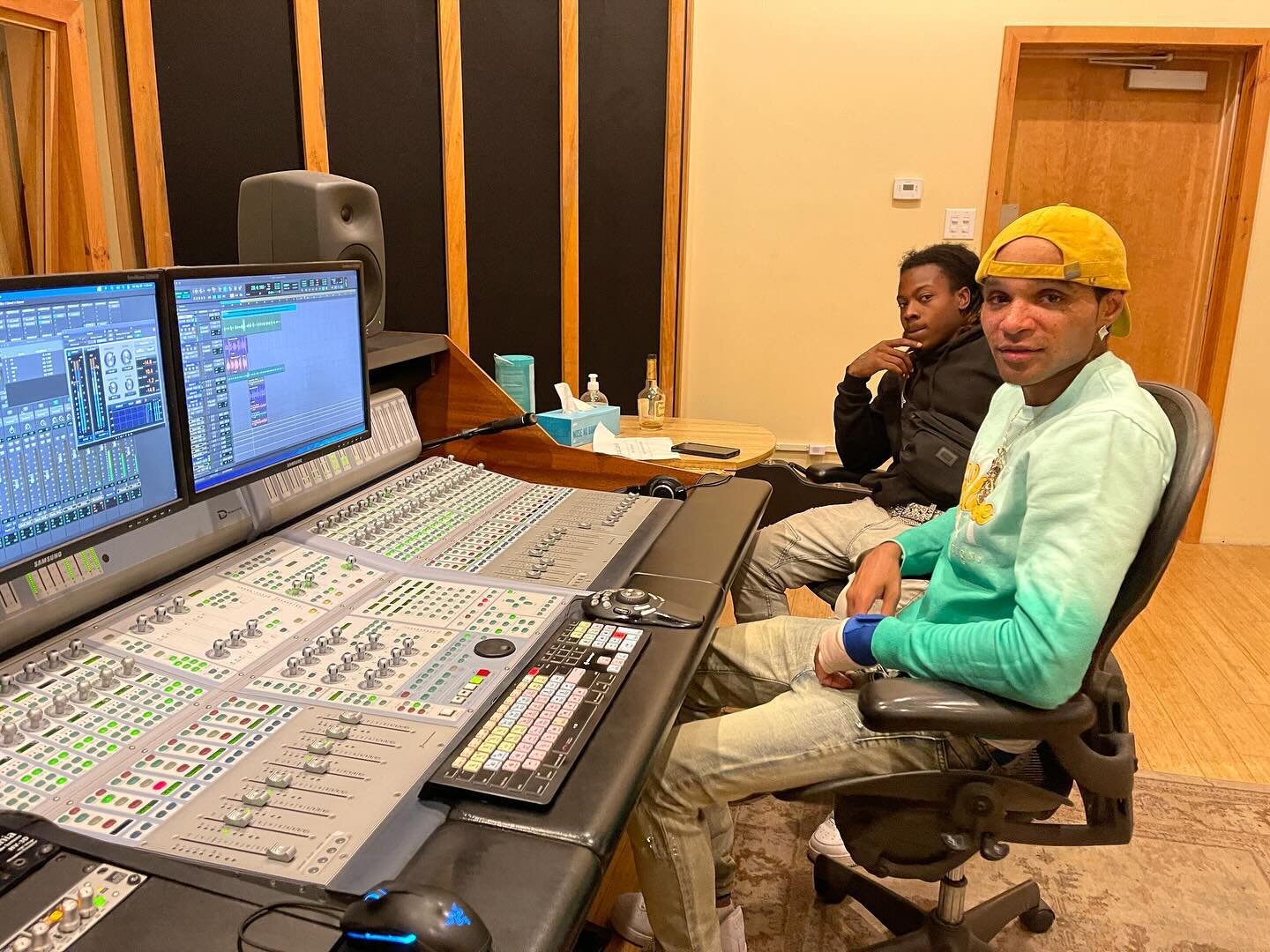 Philly rapper RedSox Jones was in recently recording vocals for a few new songs.