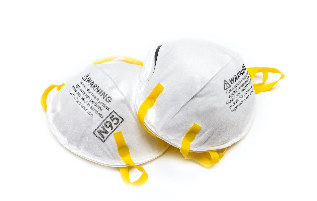 N - 95 Masks (NIOSH or CE)