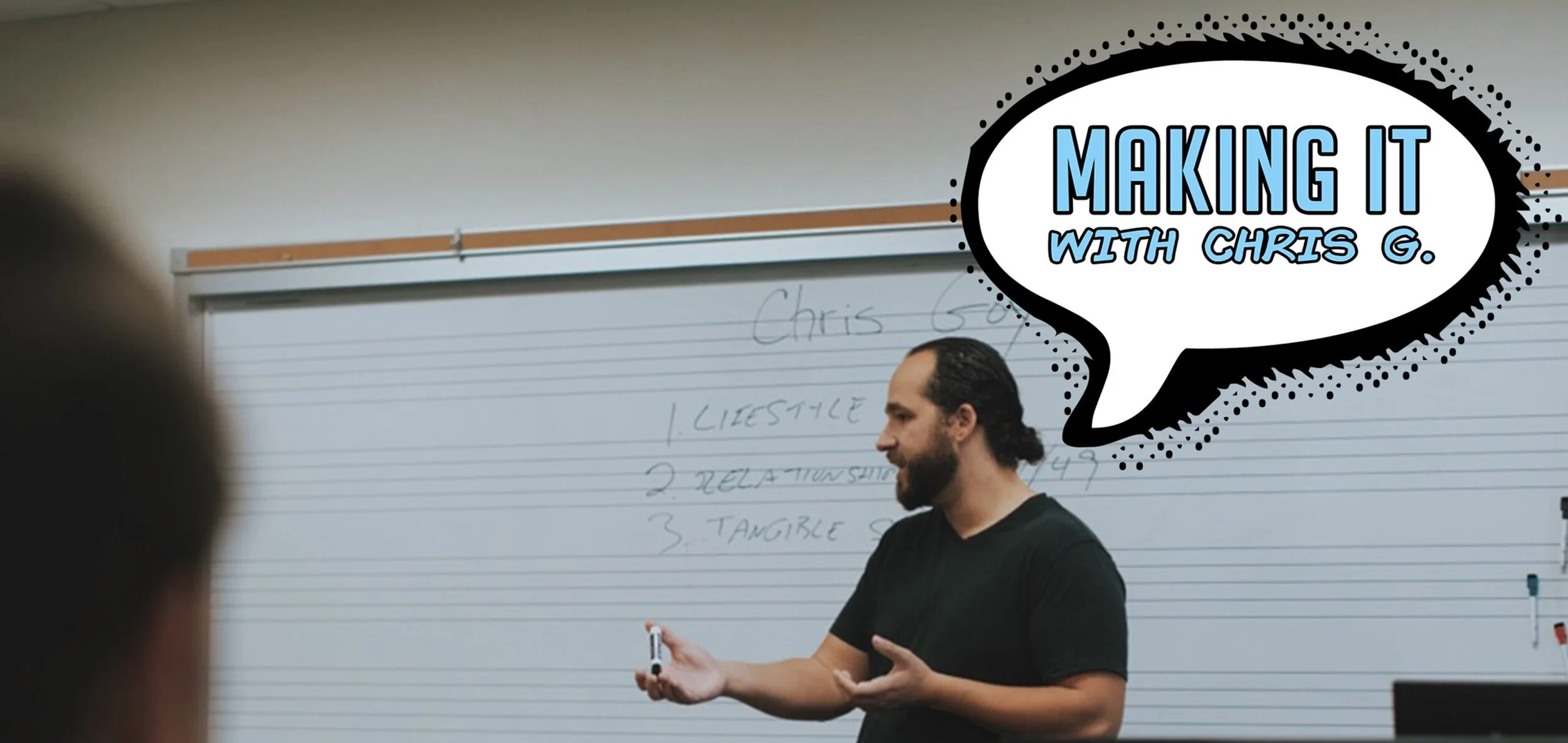 Getting your foot in the door, maintaining a highly prioritized work schedule on Making It with Chris G.