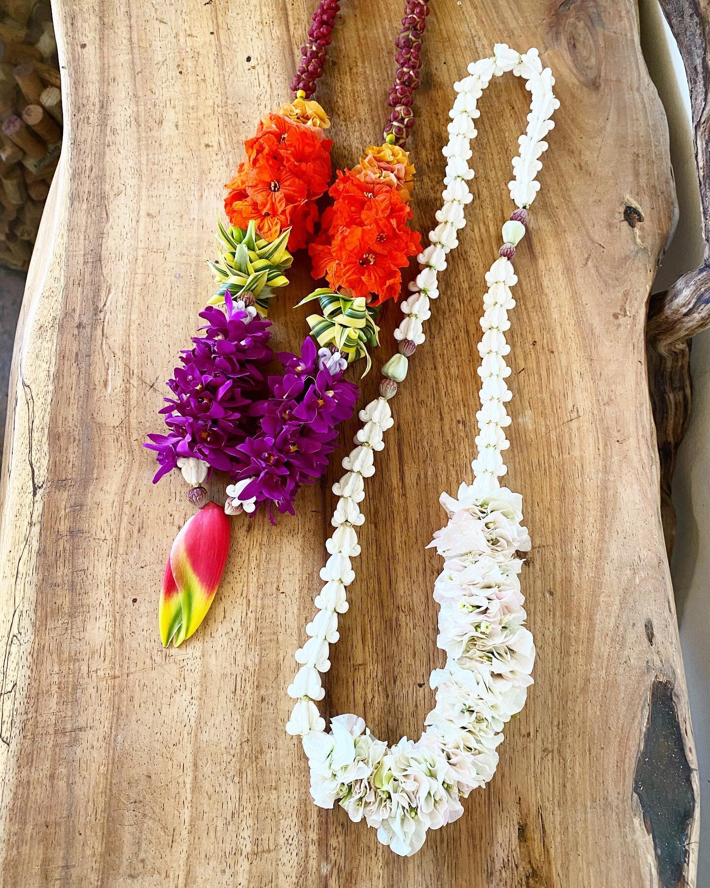 &ldquo;Tomorrow&rsquo;s going to be a brighter day,&rdquo; a song by Jim Croce came on while I was making this rainbow and cloud lei 🌈 🌧  it was to commemorate a husband who passed away suddenly and the family saw a rainbow recently after&hellip;li