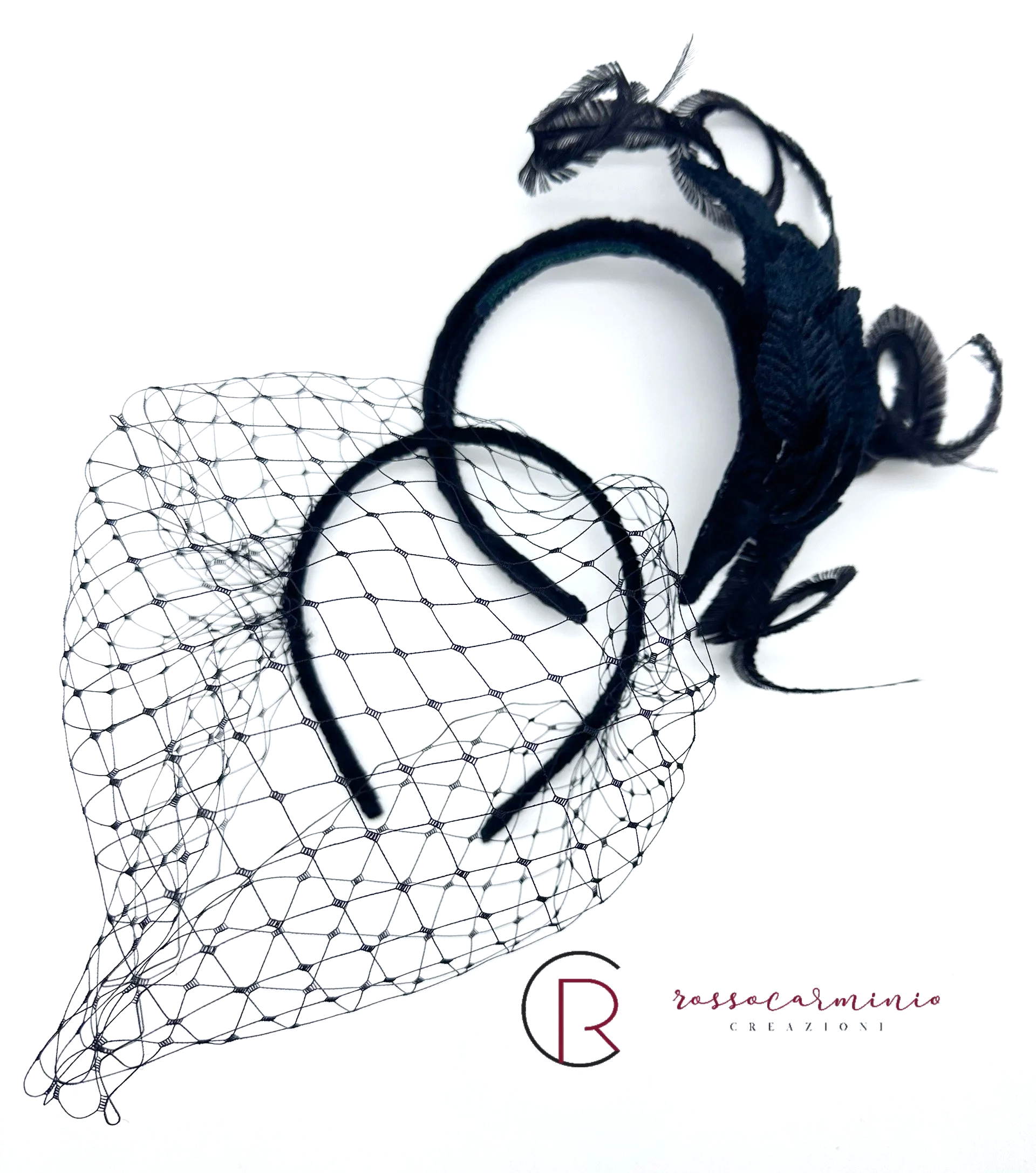 Doppio Cerchietto Elegante Nero