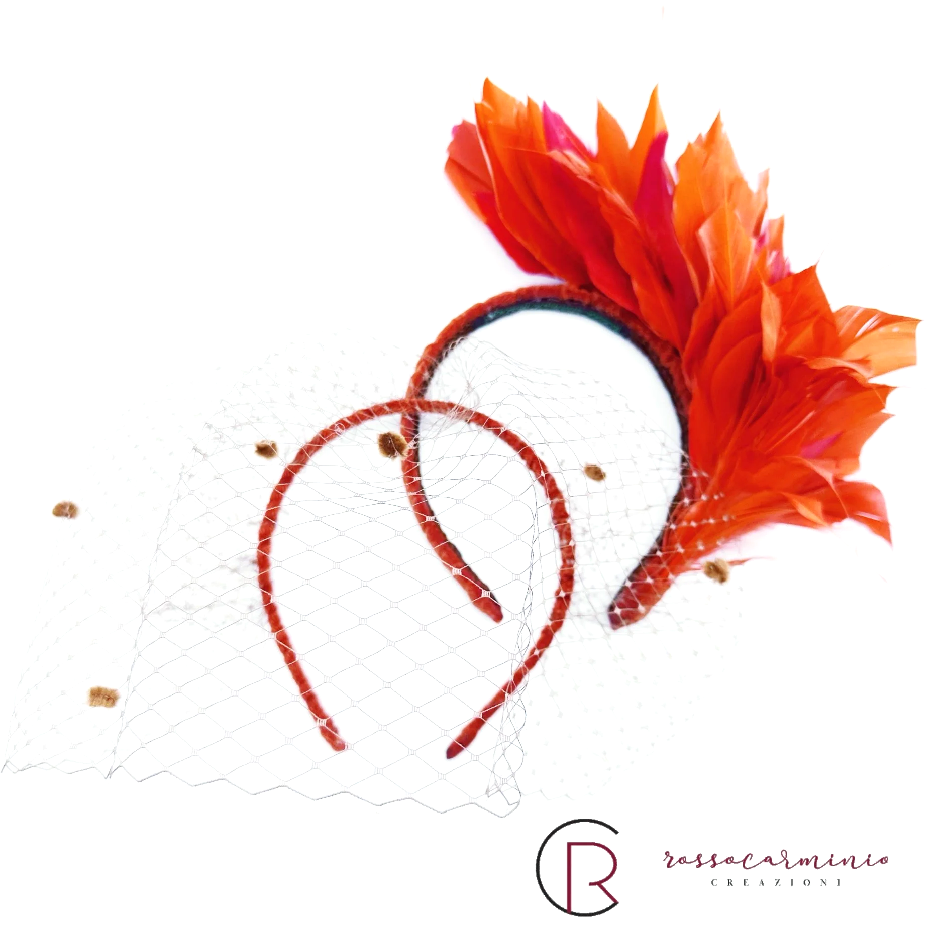 Doppio Cerchietto Trasformabile Arancio