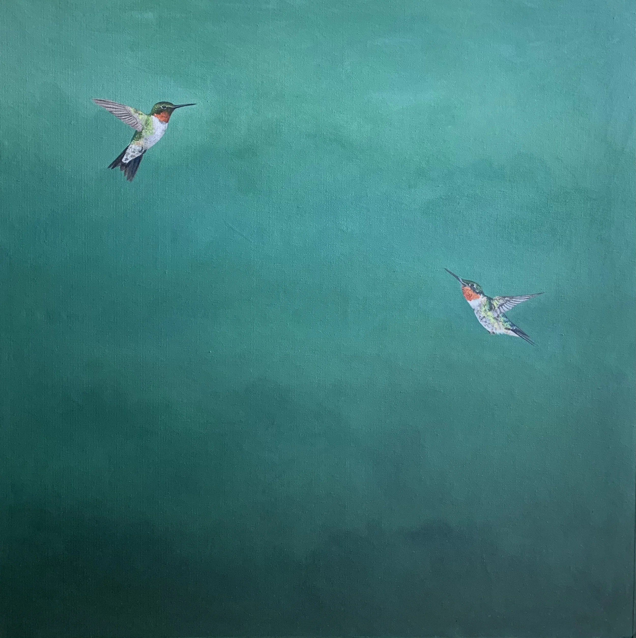  32×32” Oil on Canvas 
