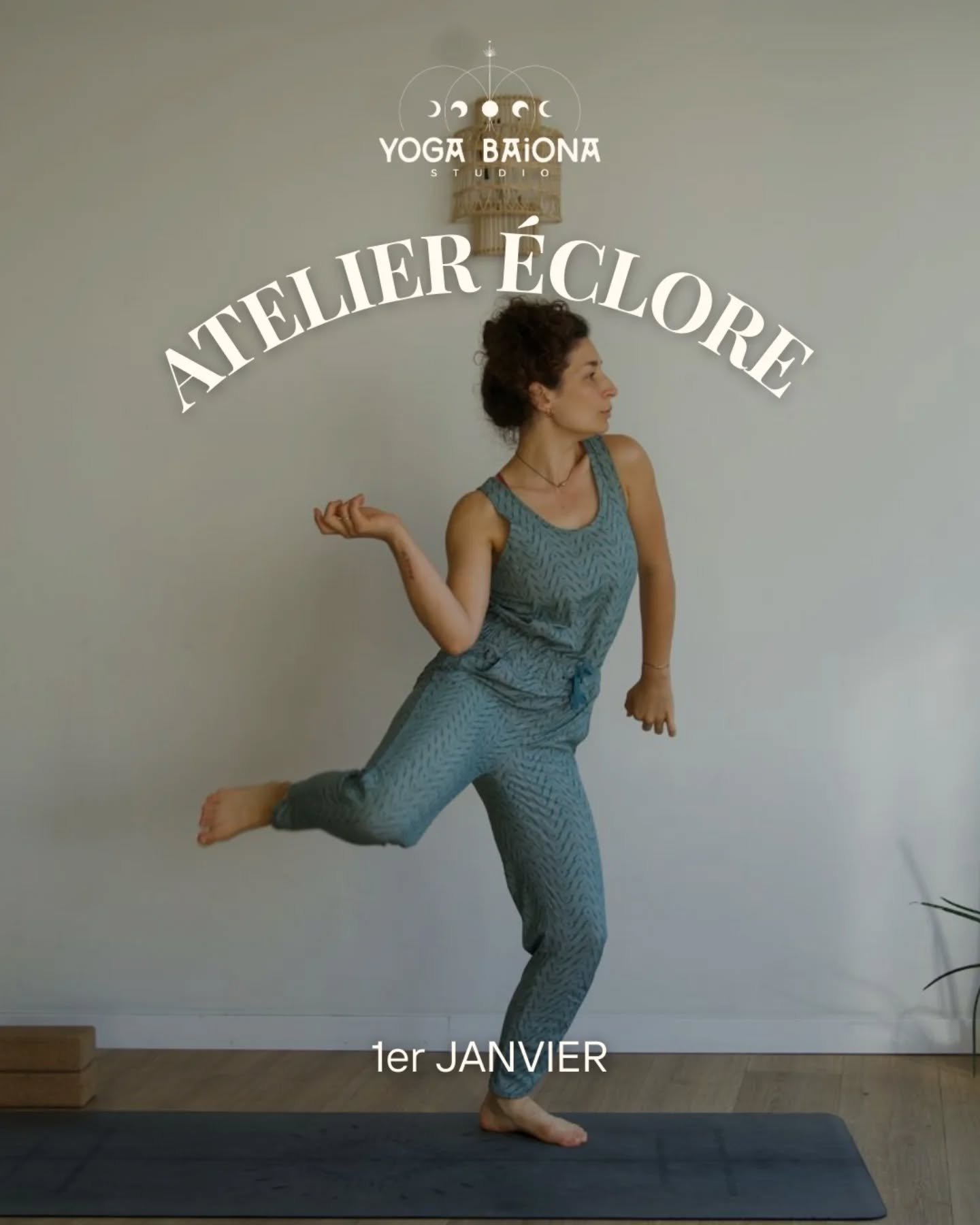 ATELIER &Eacute;CLORE - 1er JANVIER de 16h &agrave; 18h avec @fanny.souliez

Venez d&eacute;buter l'ann&eacute;e joyeusement et en mouvement lors d'un atelier doux et vibrant 🌿!

Nous m&ecirc;lerons danse intuitive, expression corporelle et yoga pou
