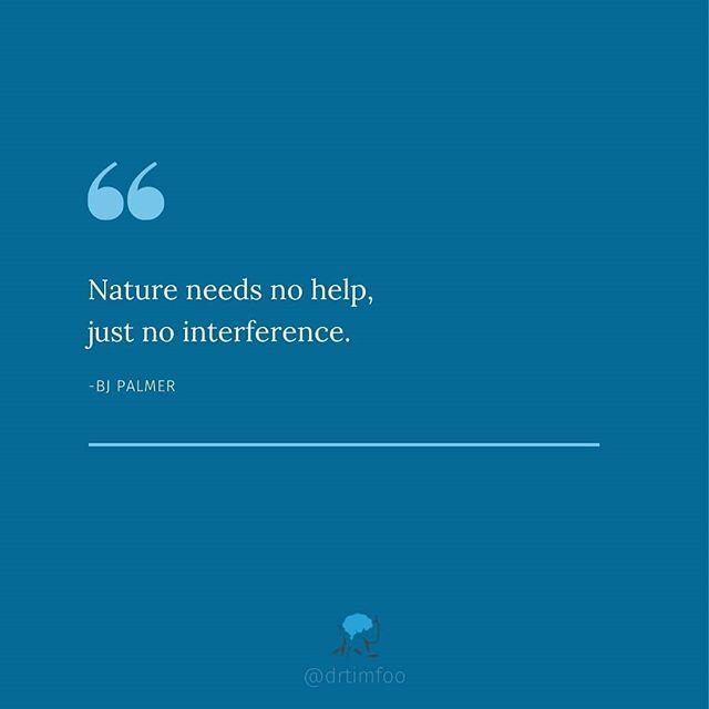 One of the things about #chiropractic that really drew me into this profession: &quot;Innate Intelligence&quot;. It's a philosophical construct that can be bolstered by the increasing body of research about the human body.