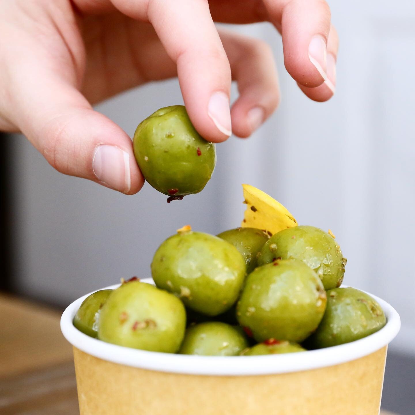 Smoke &rsquo;em if you got &rsquo;em 🔥
Make sure you grab a side of our smoked olives with your pizza! Smoked in-house and marinated with roasted garlic oil, lemon &amp; lime, hot chillies and oregano.