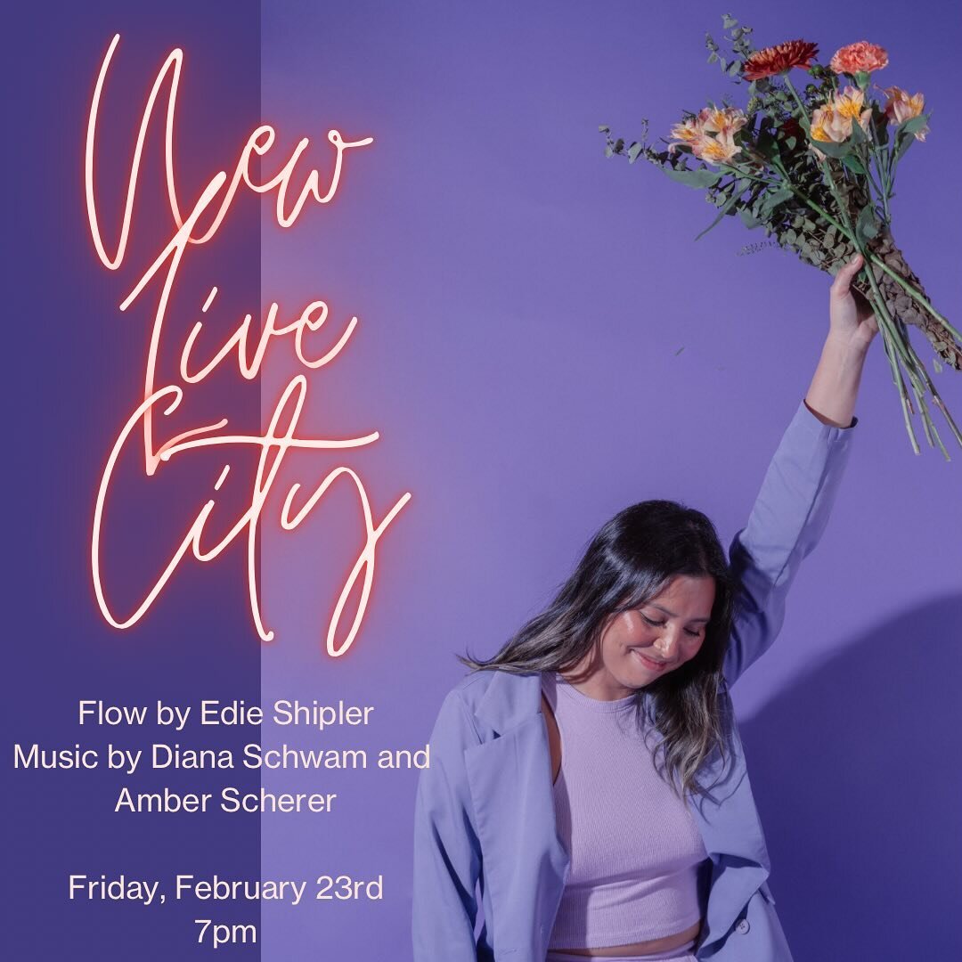 🎵New Live City 🎵
Flow by Edie Shipler Music by Diana Schwam &amp; Amber Scherer Friday, February 23rd 7-8pm

We&rsquo;re so excited to bring you our newest and hottest collaboration: New Live City. We&rsquo;re pairing up our amazing teachers with t