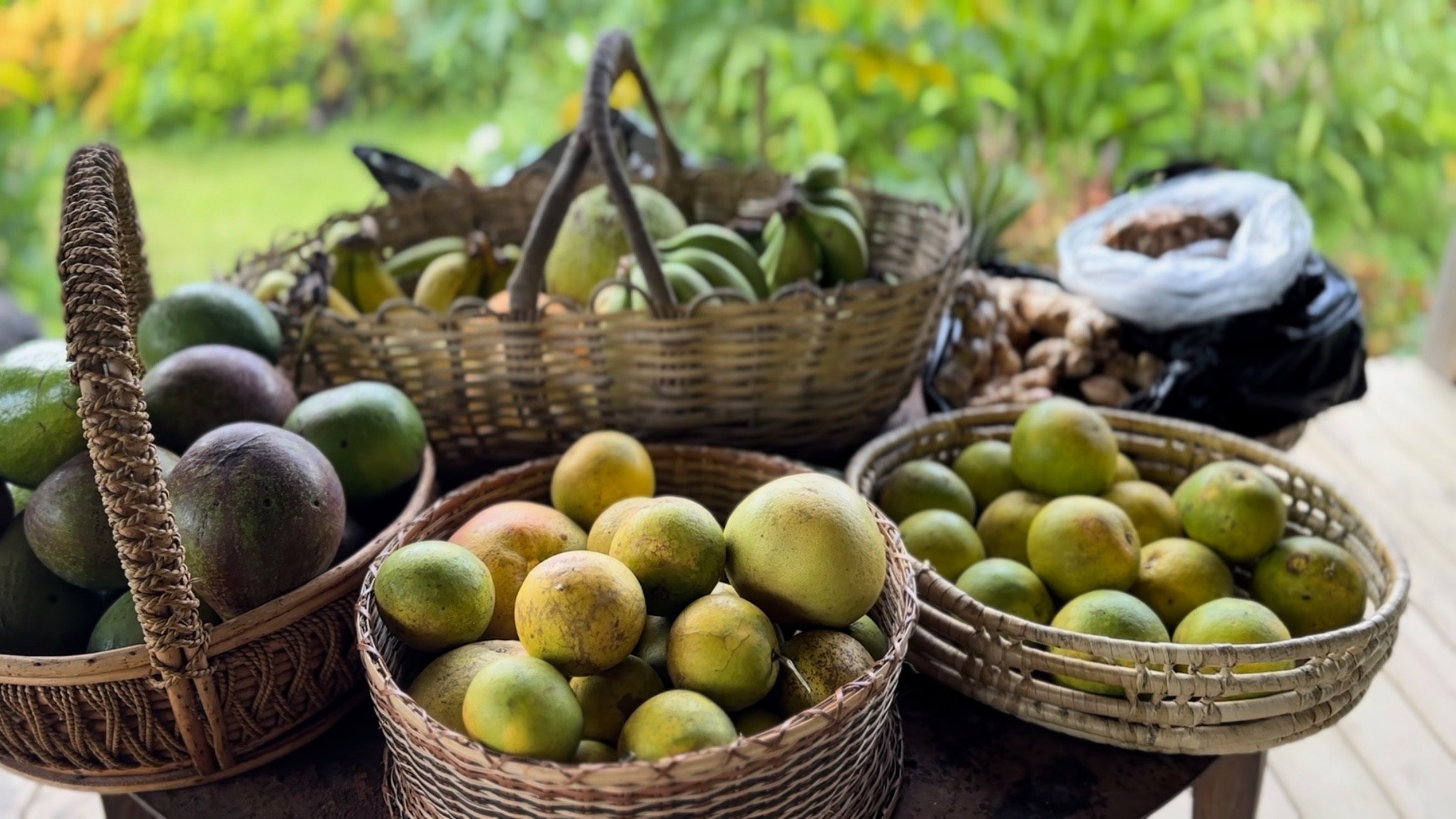 Locally sourced fruits and vegetables